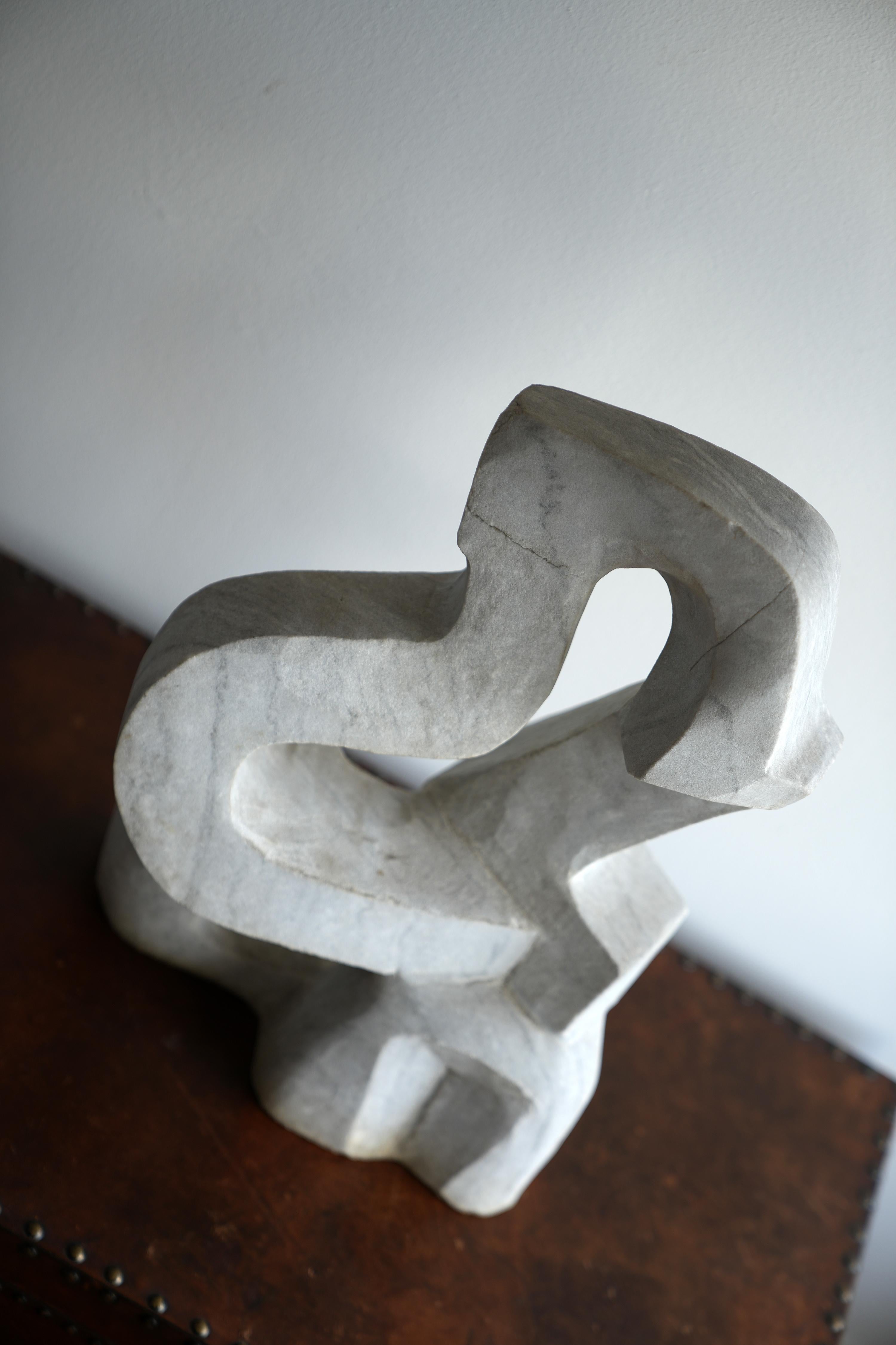 Abstract marble form c.1970s 2