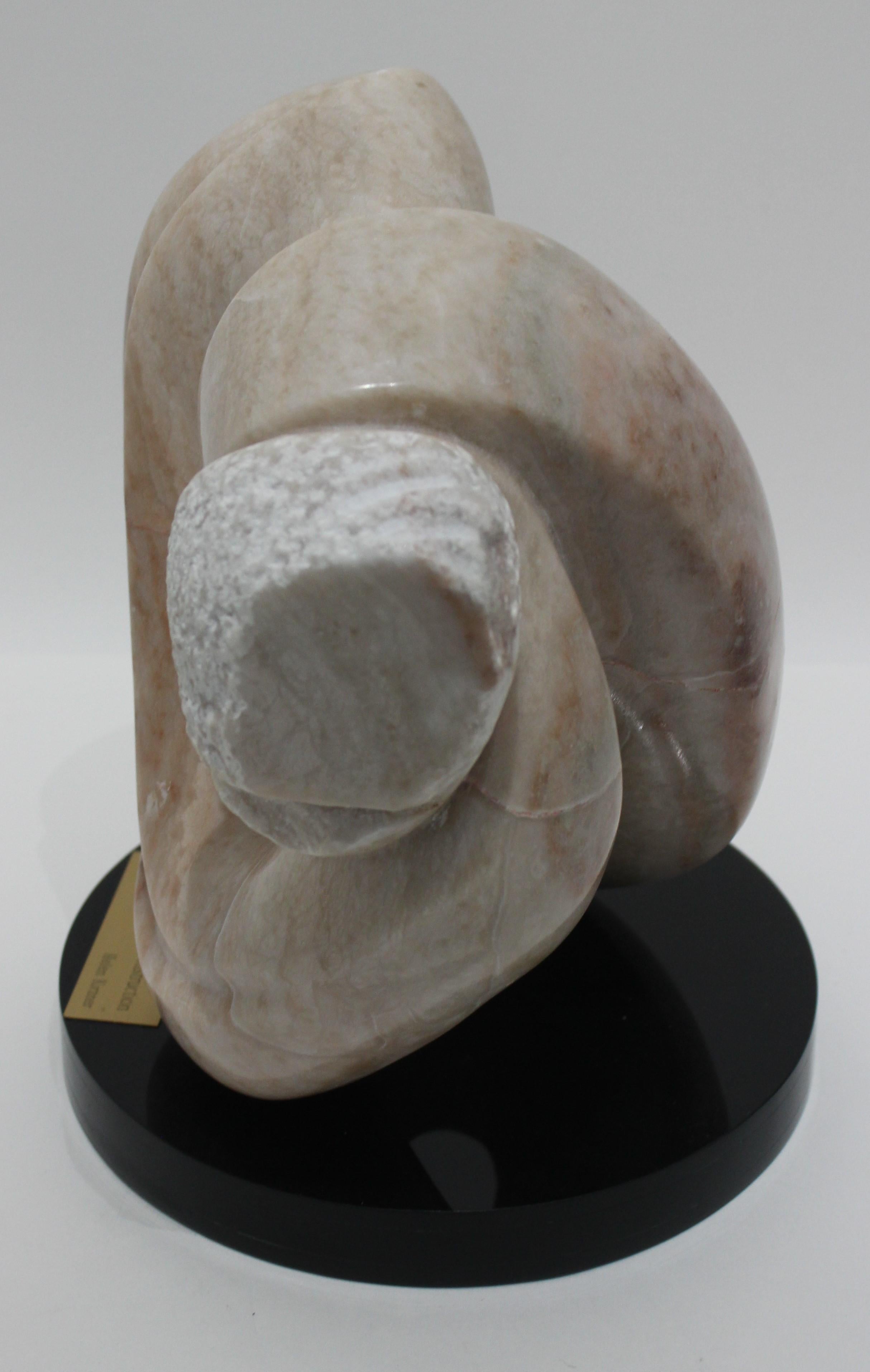 Hand-Carved Abstract Marble Sculpture by Helen Kerzner For Sale