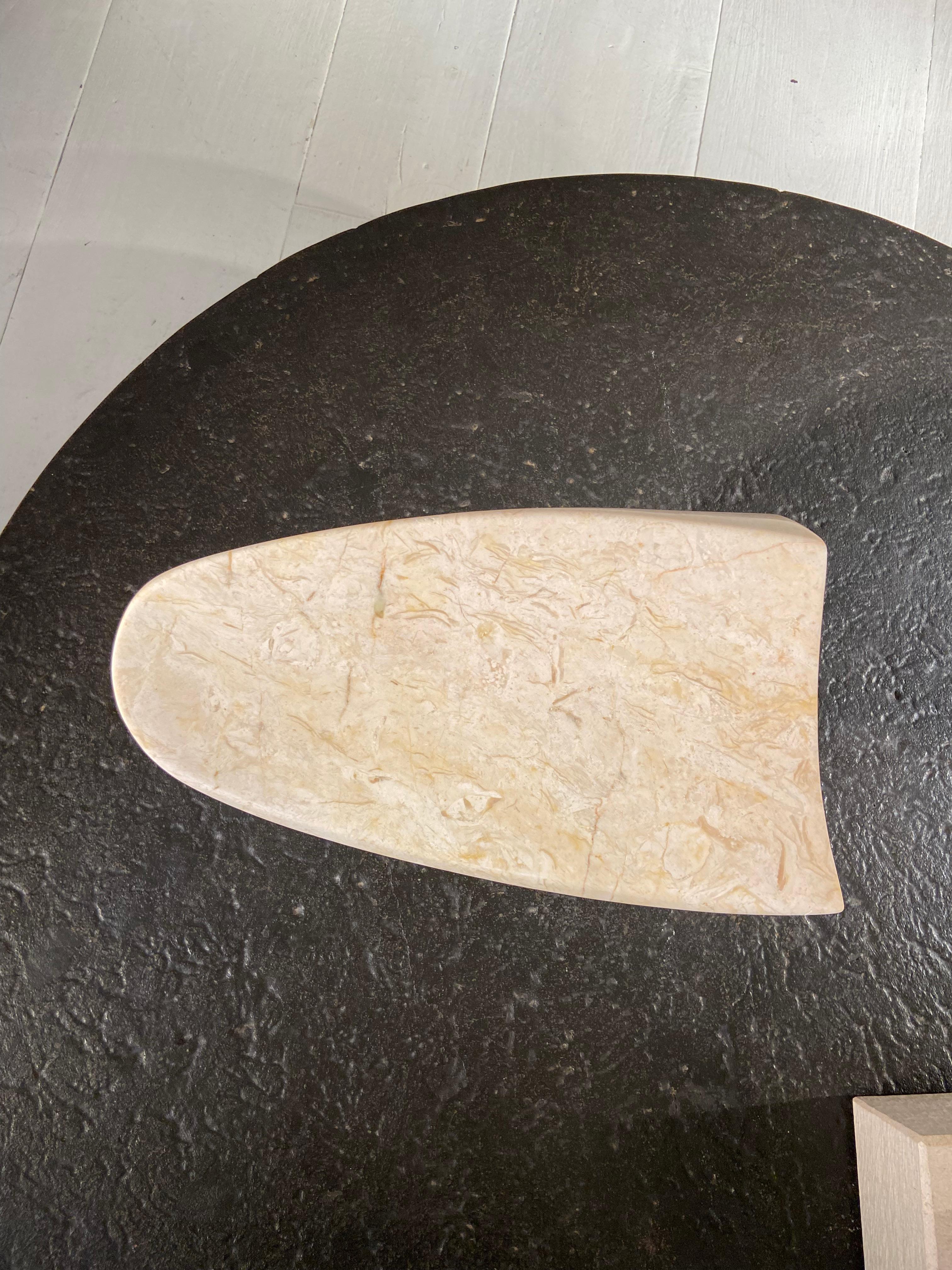 Abstract Marble Sculpture 360-degree rotation by Jean-Frédéric Bourdier In Good Condition For Sale In Saint-Ouen, FR