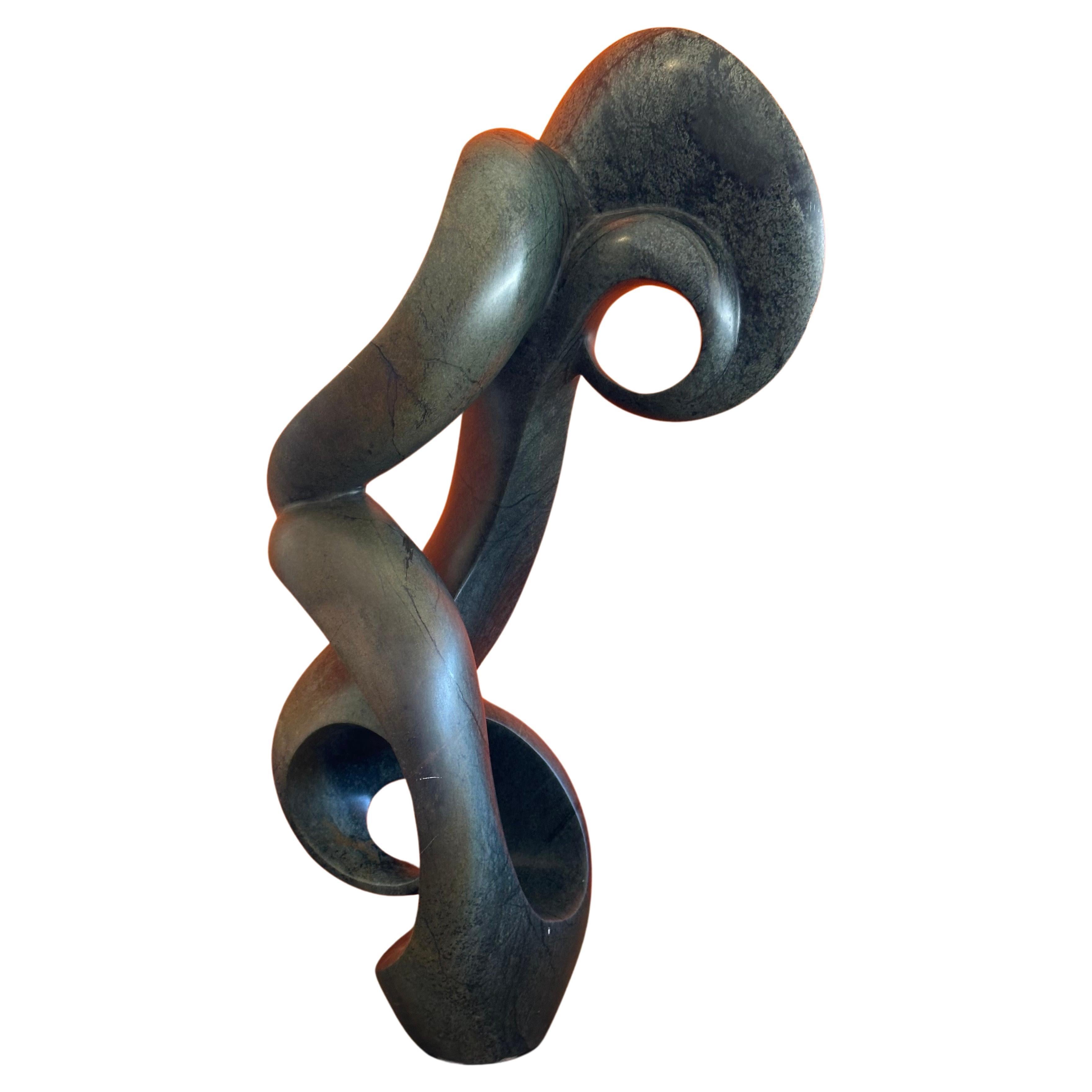 Abstract Marble Sculpture by James Phiri