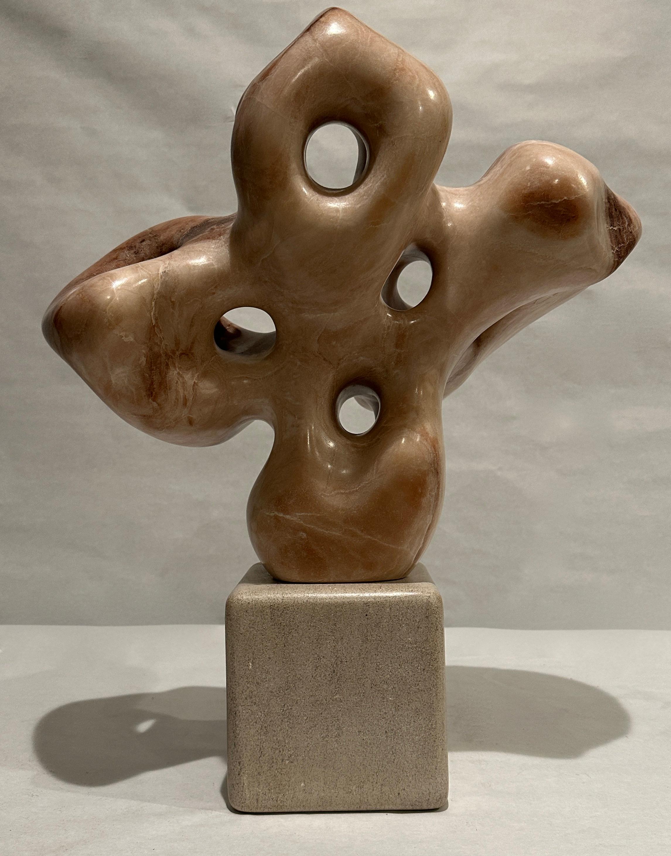 Modern Abstract Marble Sculpture By Jeff Burtch For Sale