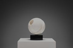 Abstract Marble “Sfera" Sculpture by Aldo Dazzi, Italy 1970s