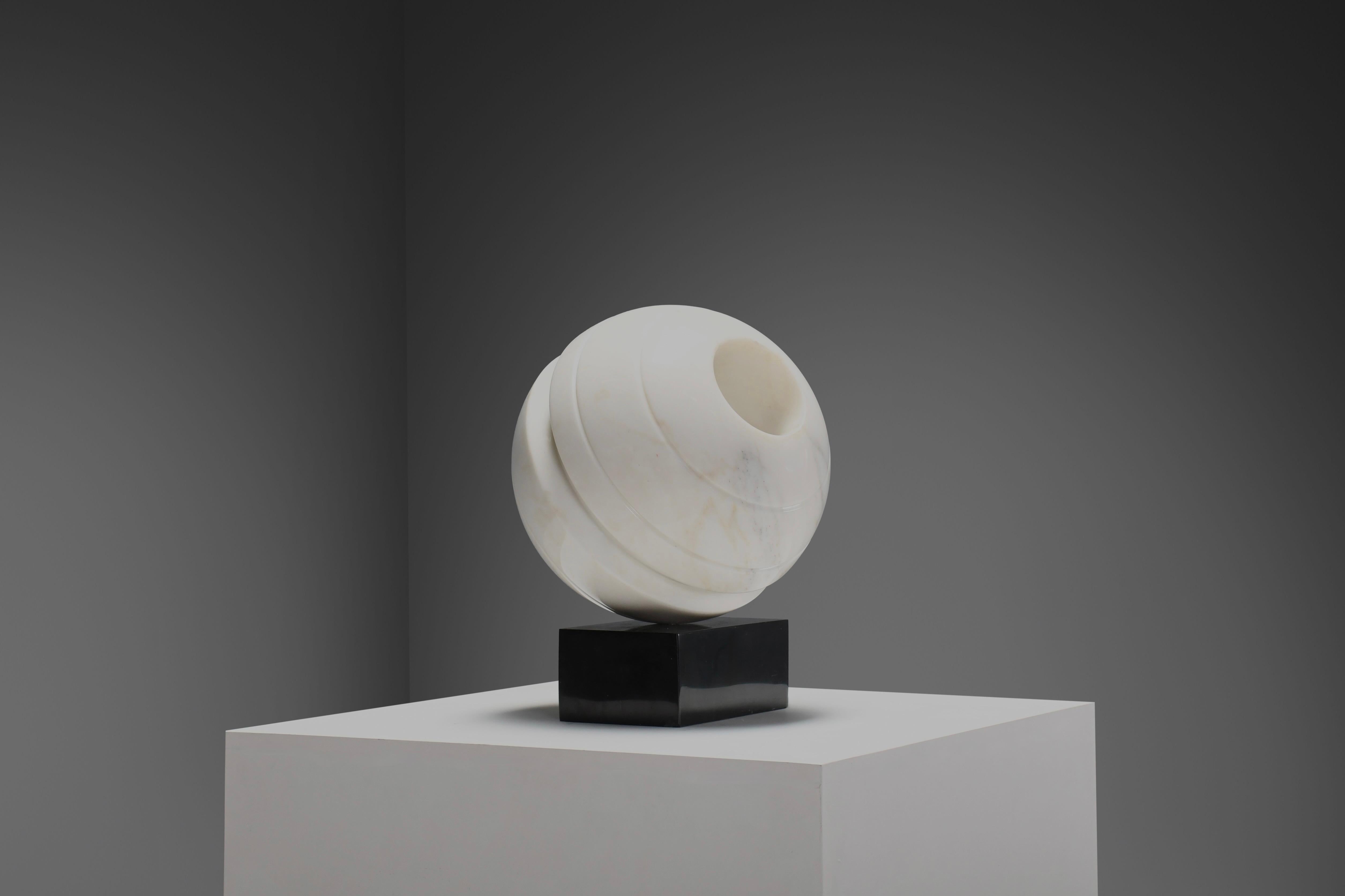 Belgian Black Marble Abstract Marble “Sfera