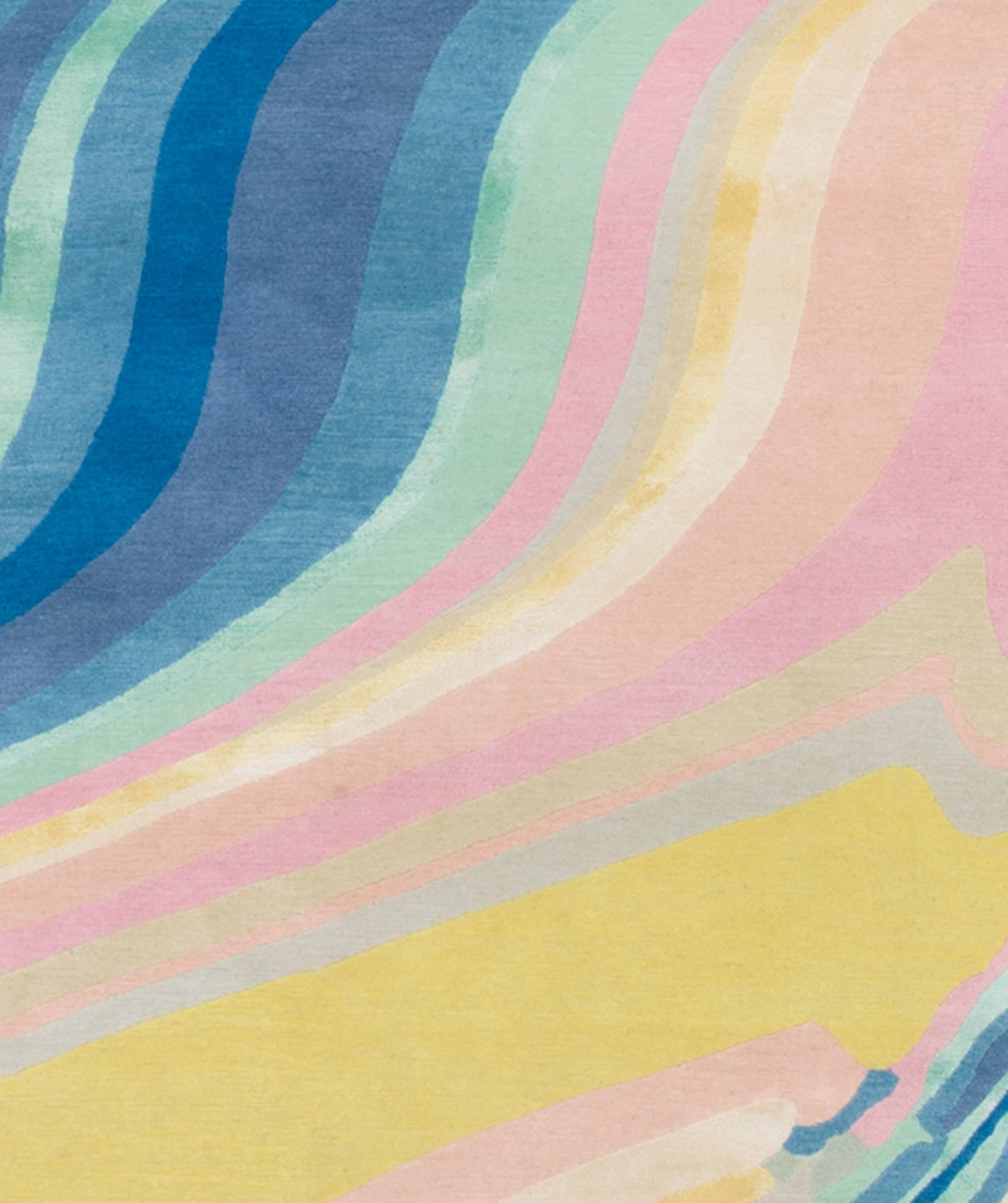 Lana Knots Rugs Masterpieces - 2 Weeks : 2 Seconds (Colour and Form) in vendita
