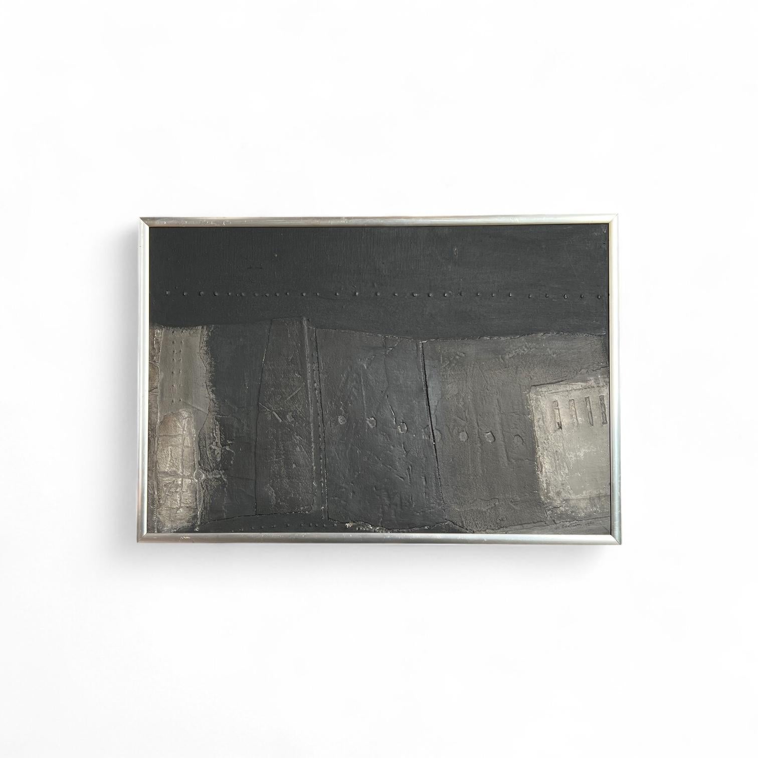 Abstract Matter painting by Rik van Bentum, Dutch 1960s, Signed & Dated im Angebot 4