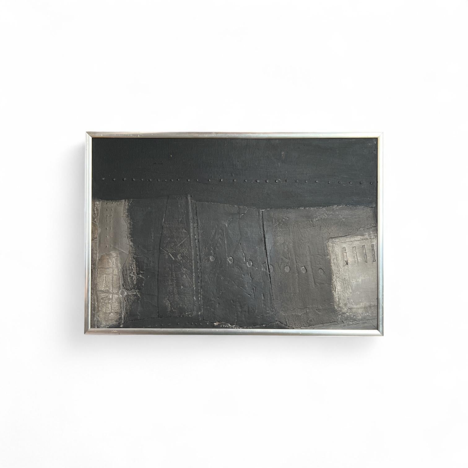 Abstract Matter painting by Rik van Bentum, Dutch 1960s, Signed & Dated im Zustand „Hervorragend“ im Angebot in AMSTERDAM, NL