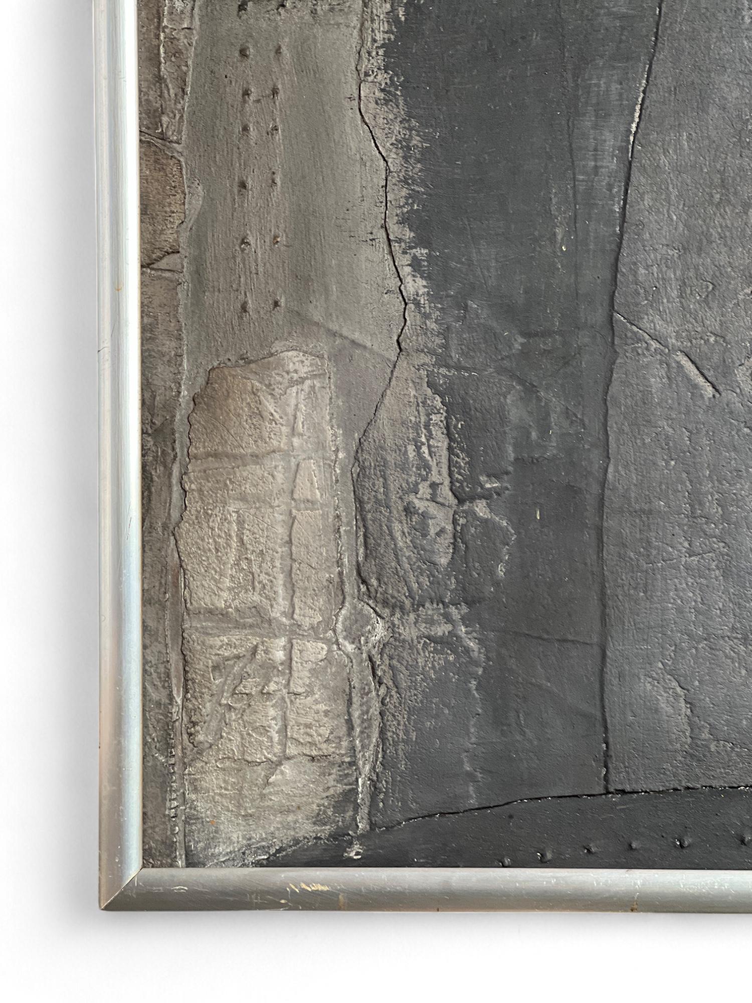 Abstract Matter painting by Rik van Bentum, Dutch 1960s, Signed & Dated (Farbe) im Angebot