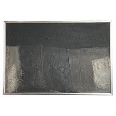 Abstract Matter painting by Rik van Bentum, Dutch 1960s, Signed & Dated
