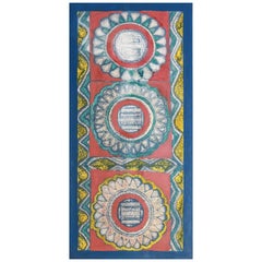 "Abstract Medallions" Modern Acrylic Painting on Canvas