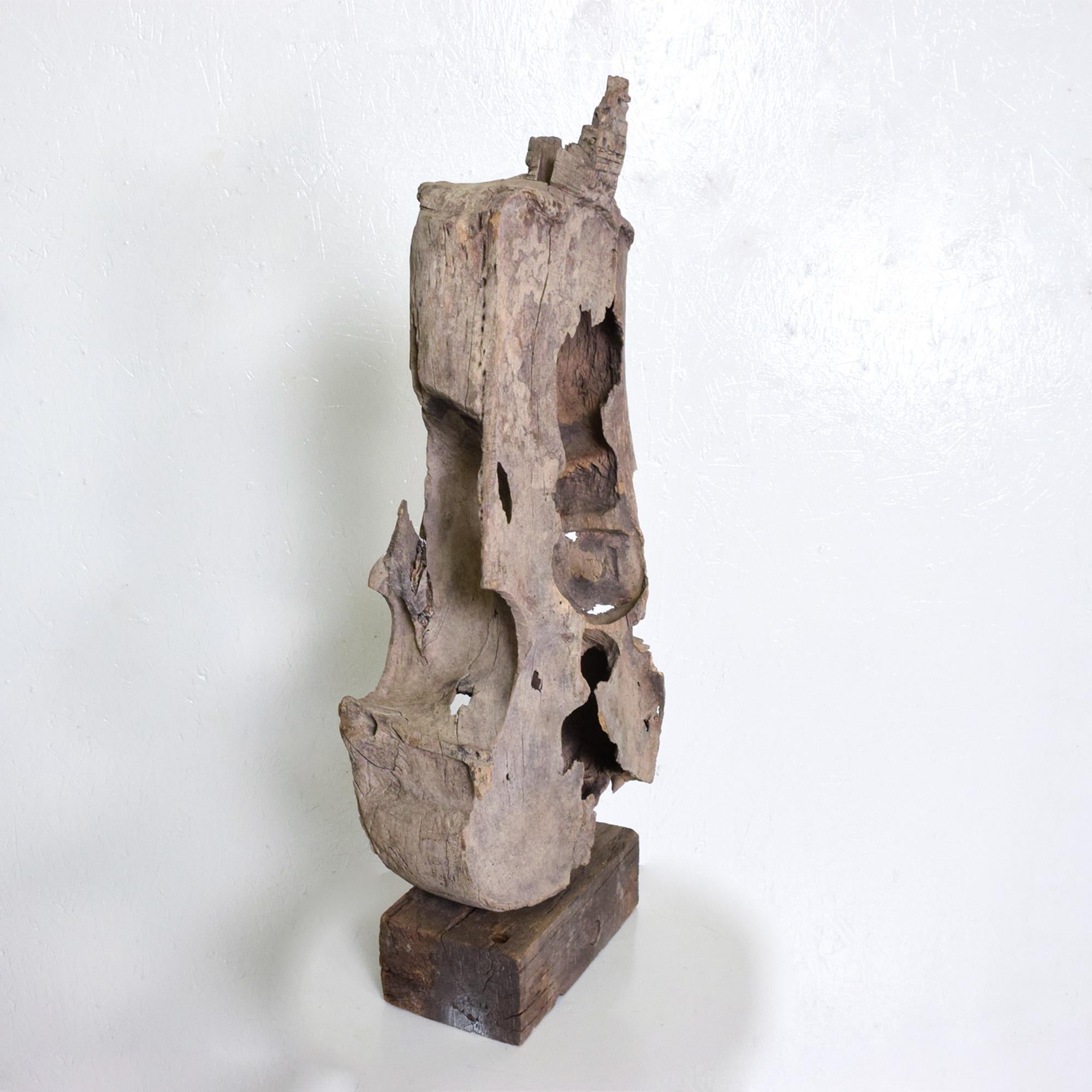 Mid-20th Century 1950s Abstract Mesquite Wood Sculpture Mexico 