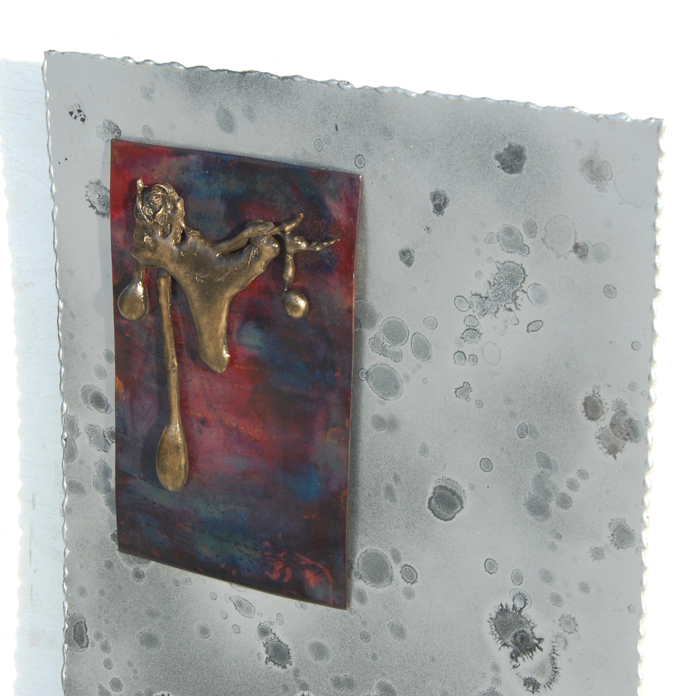Modern Abstract Metal Relief by Navid Ghedami For Sale