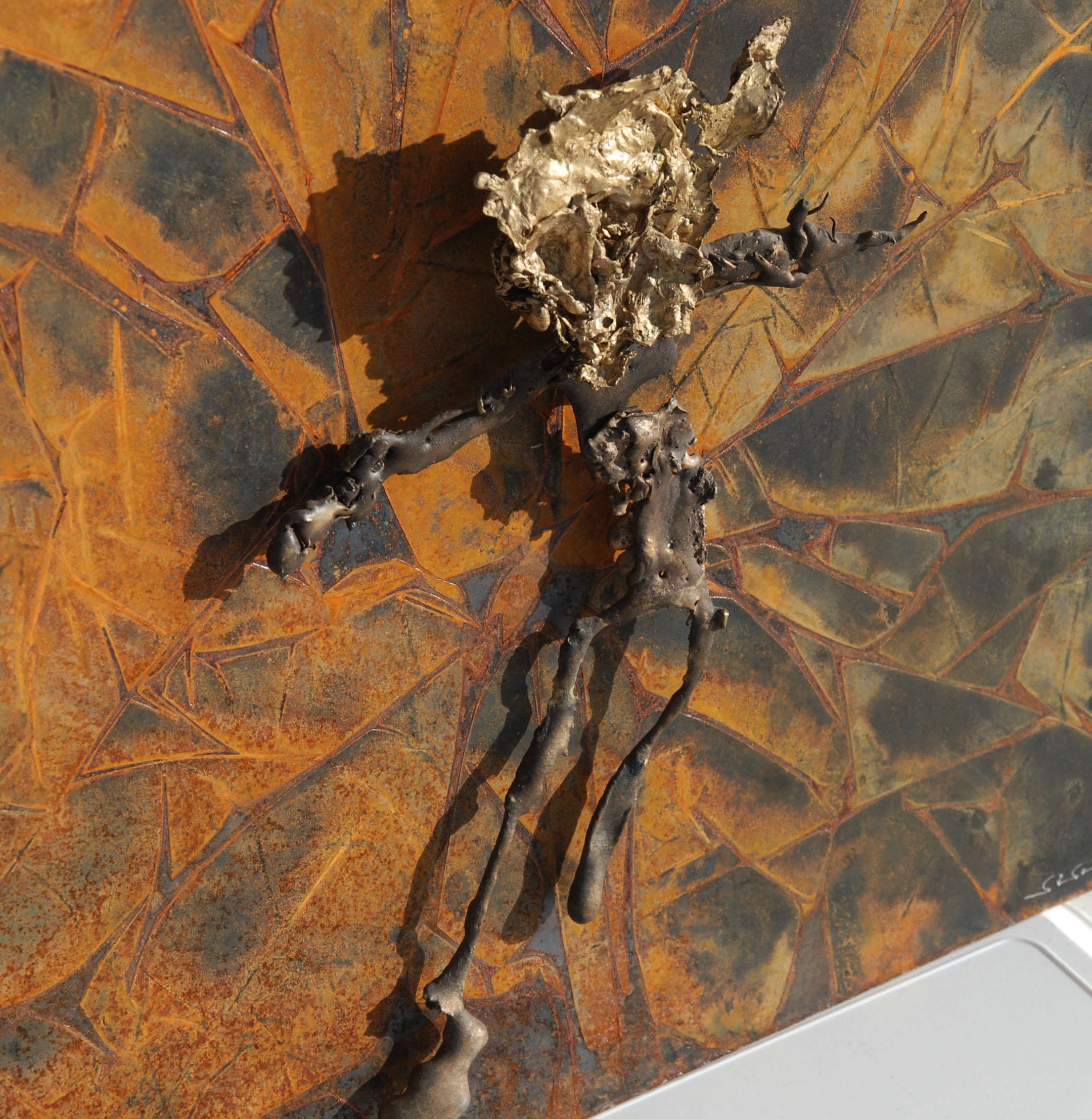 Modern Abstract Metal Relief by Navid Ghedami For Sale