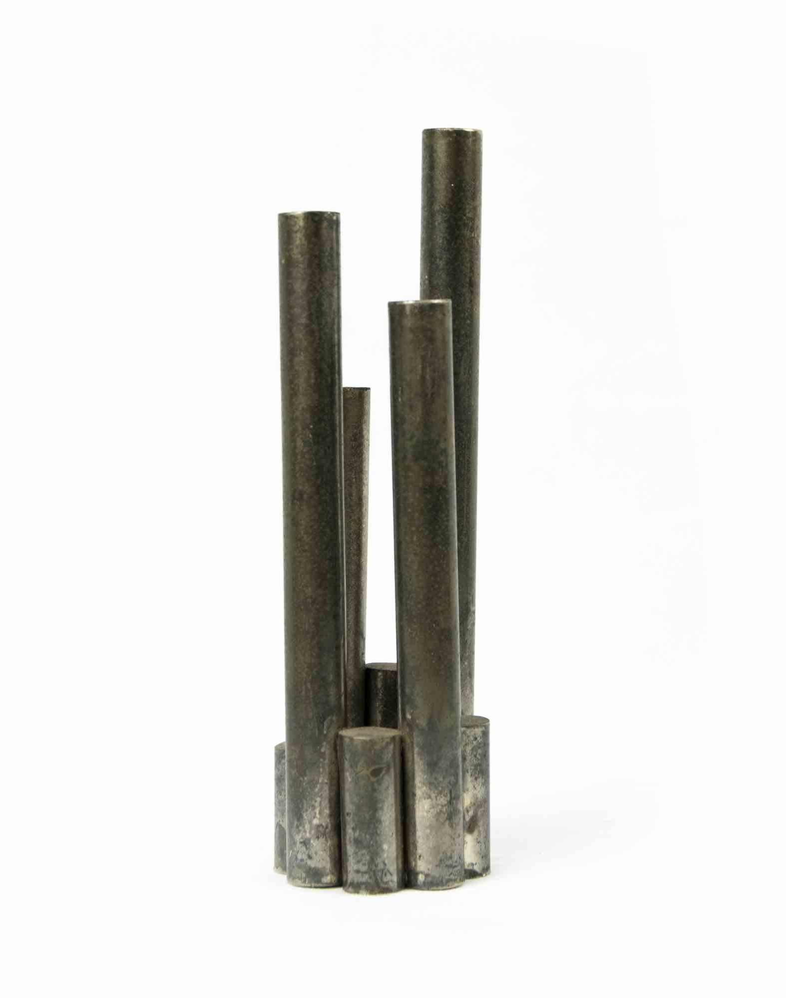 Abstract Metal Sculpture – Brutalist Style, Mid-20th Century