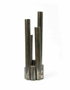Abstract Metal Sculpture – Brutalist Style, Mid-20th Century