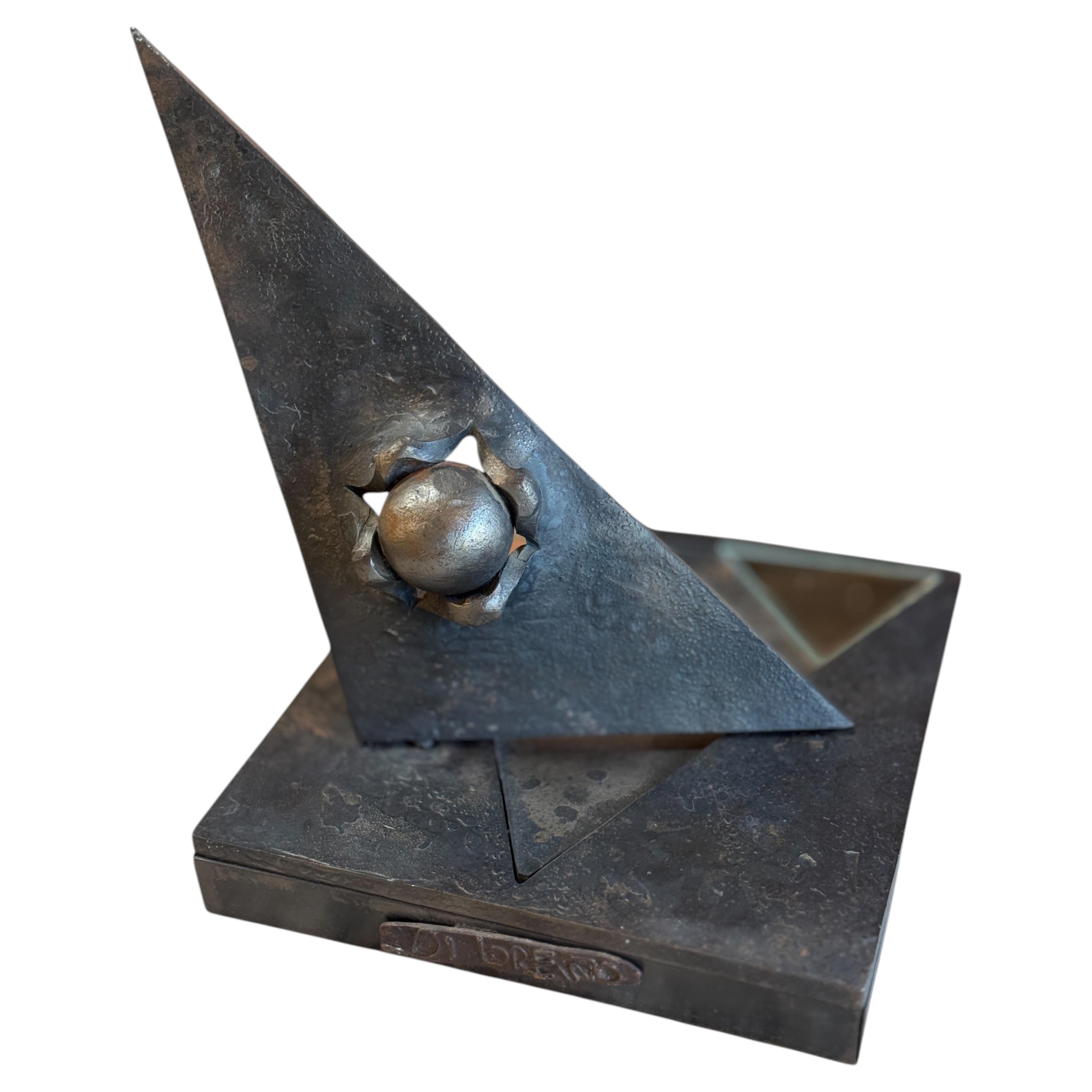 Abstract Metal Sculpture by Di Lorenzo
