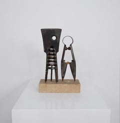 Abstract Metal Sculpture by Oidentifierad Konstnär, Sweden, 1967