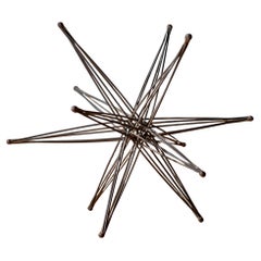 Abstract Metal Starburst Sculpture 1960s
