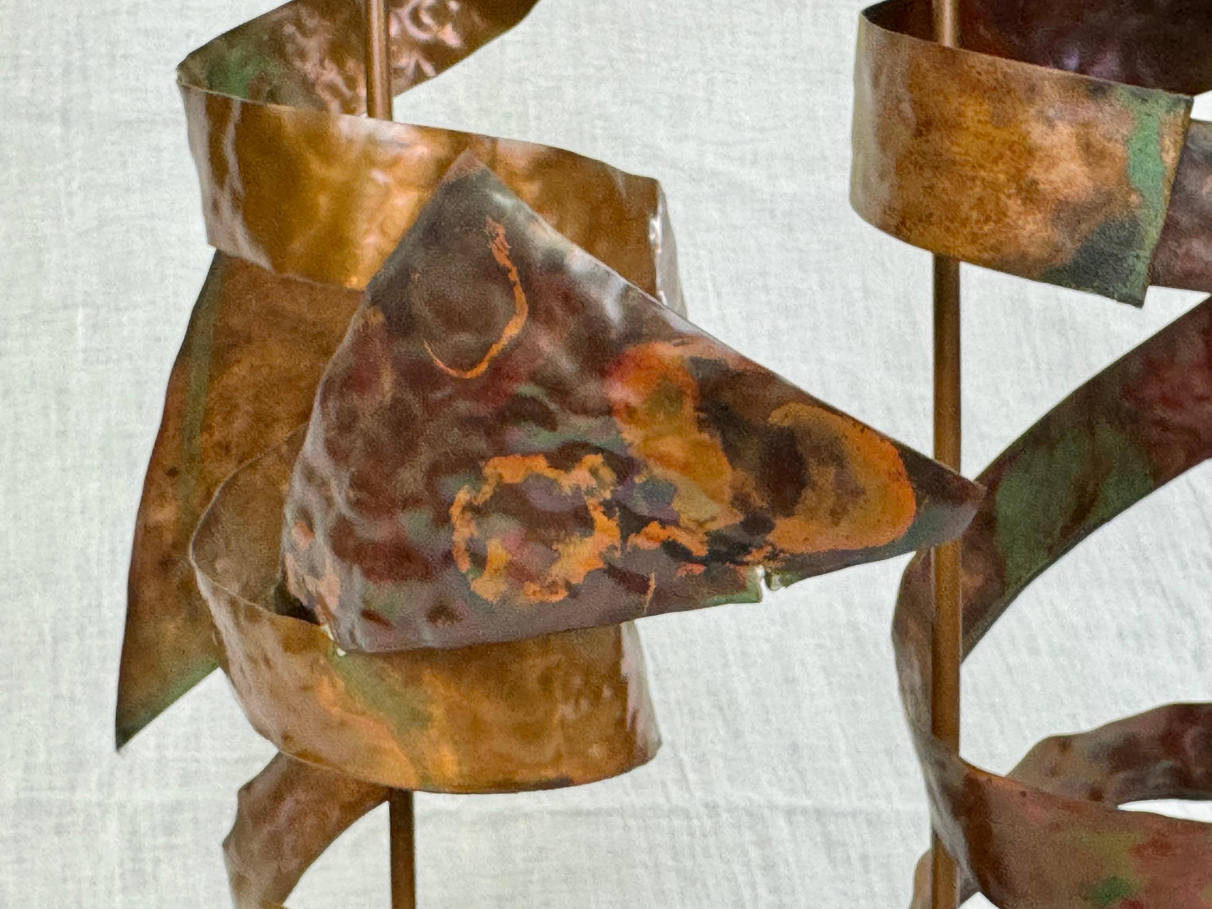 Abstract Mid Century Copper Sculpture 4