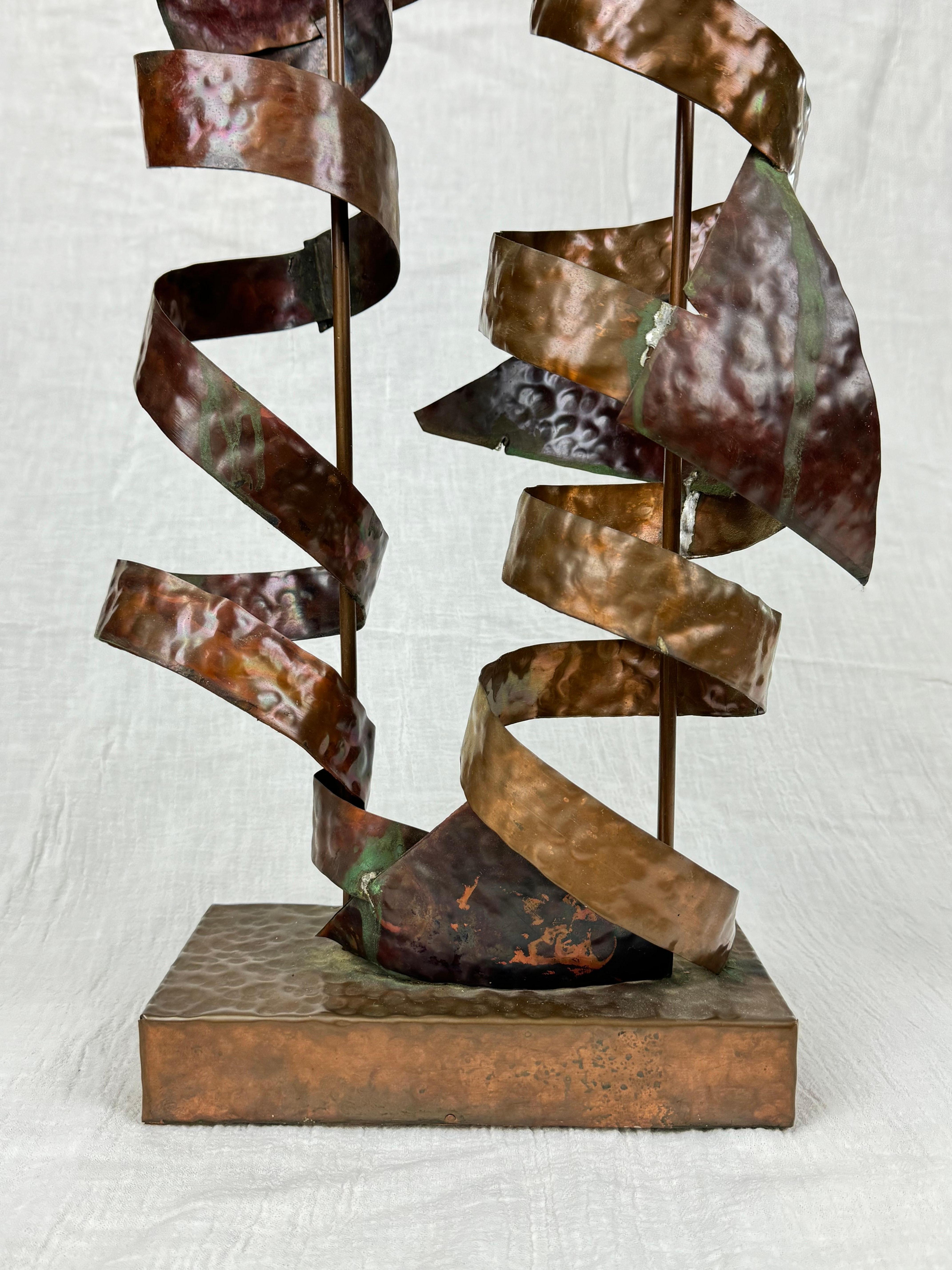 Abstract Mid Century Copper Sculpture 5