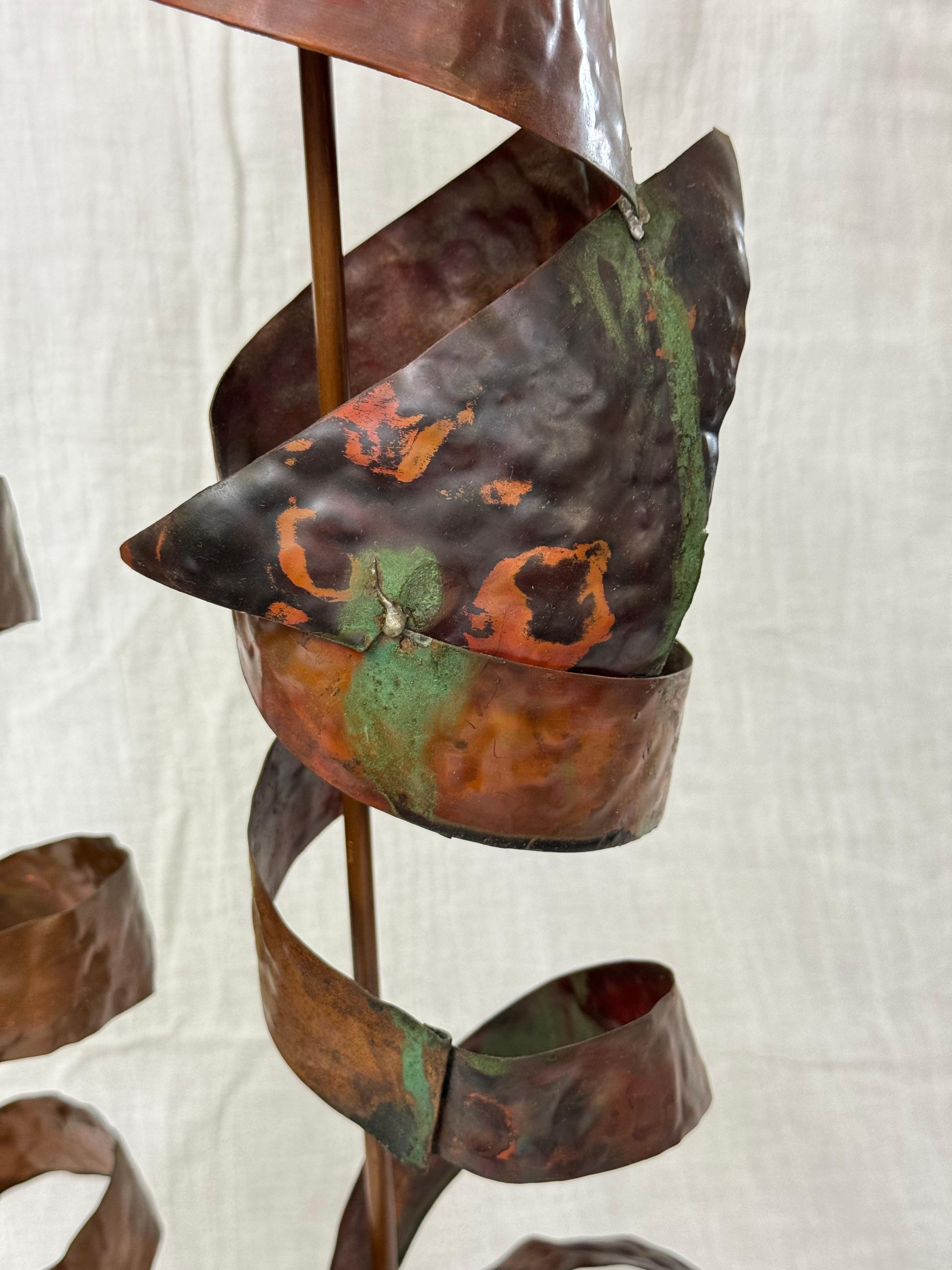 Abstract Mid Century Copper Sculpture 9