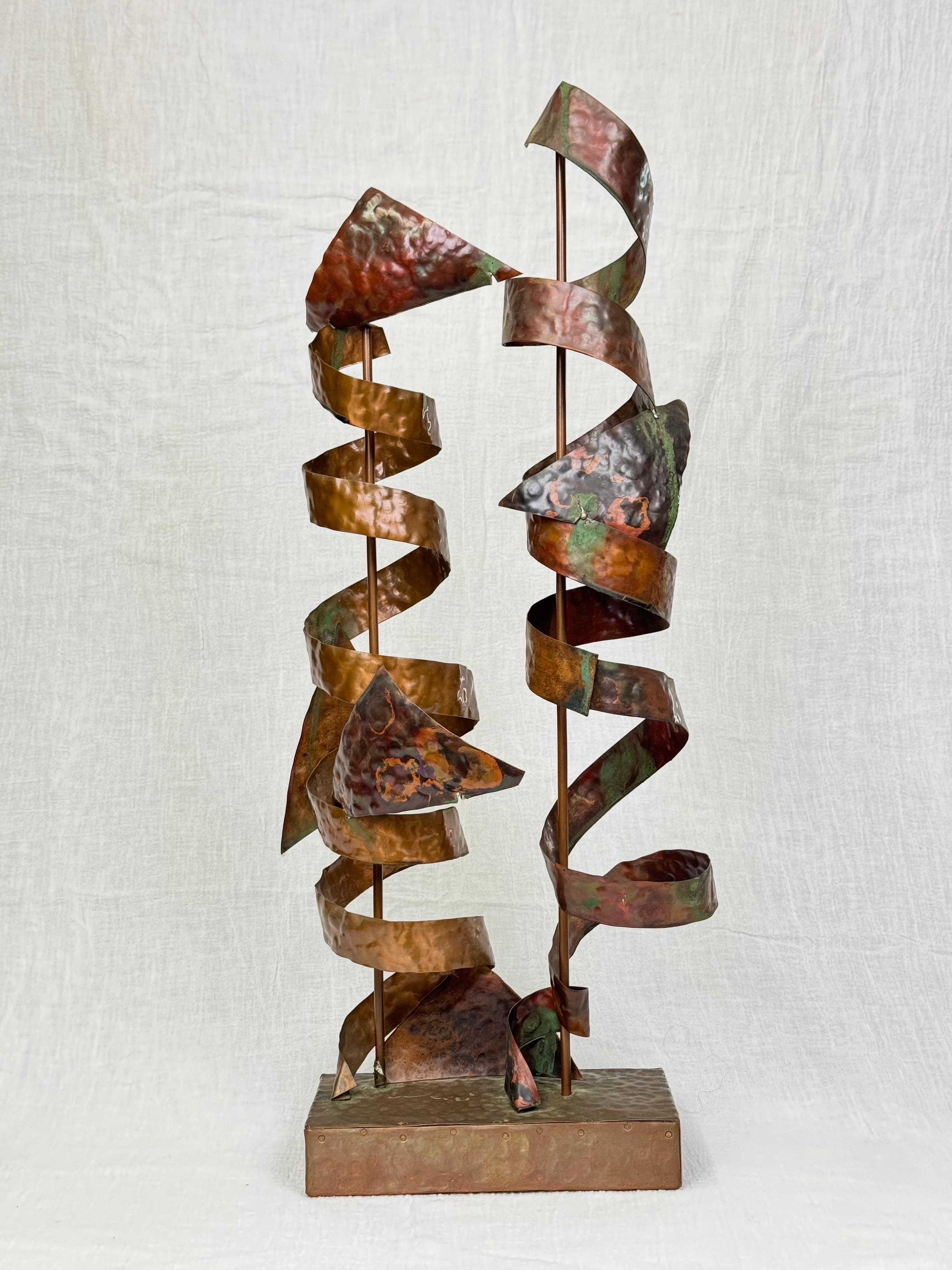 Mid-Century Modern Abstract Mid Century Copper Sculpture