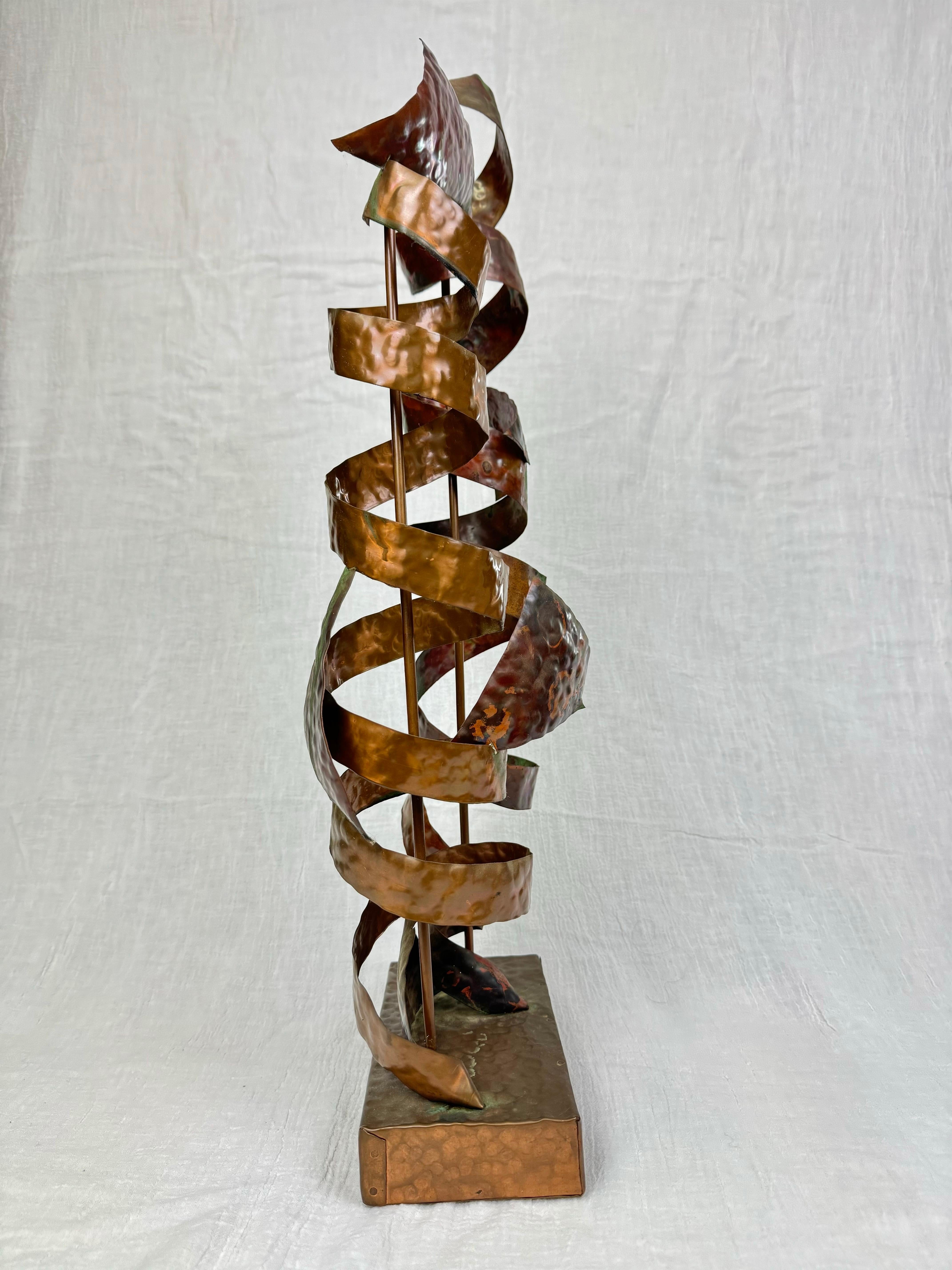 Abstract Mid Century Copper Sculpture 2