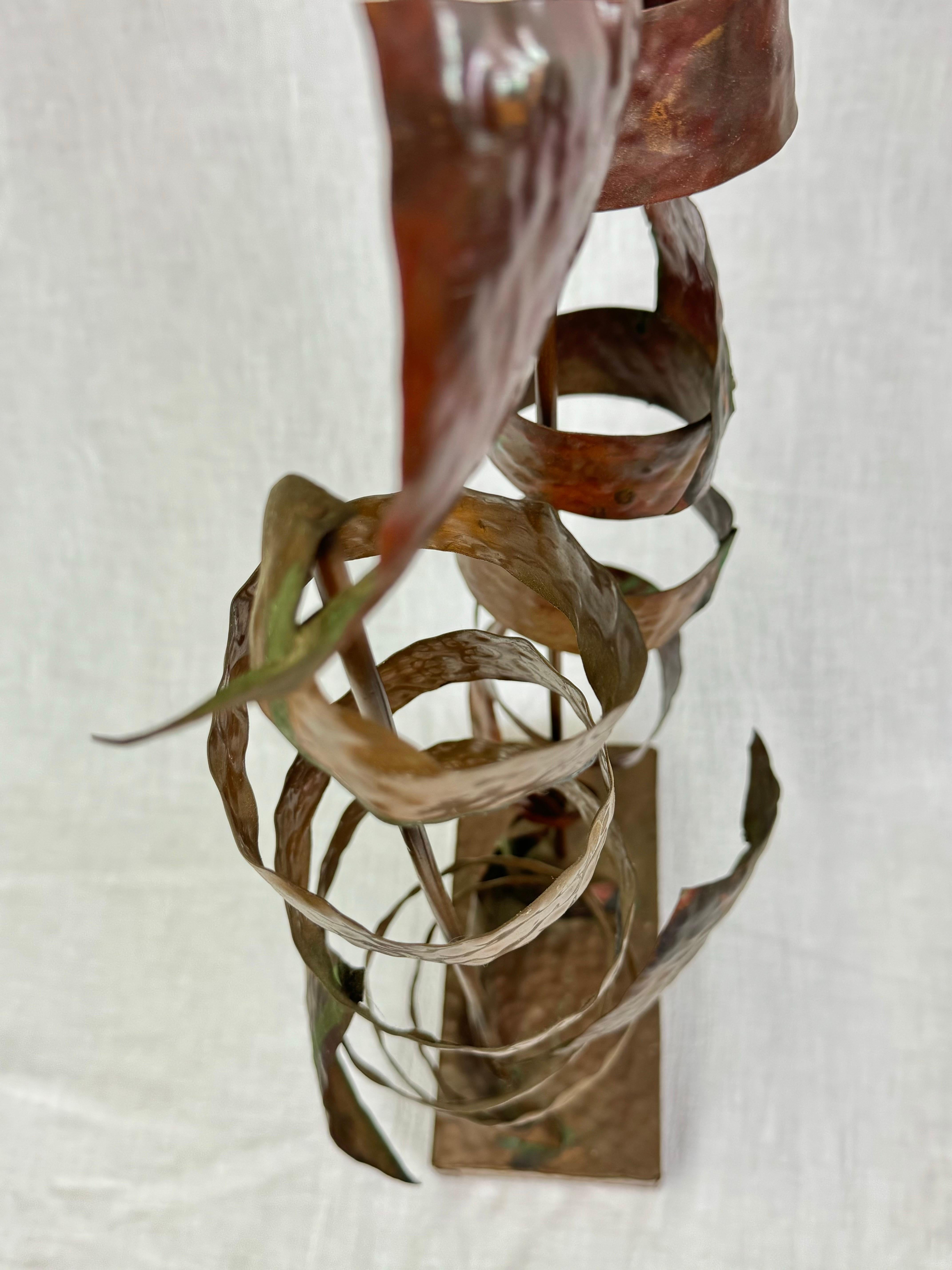 Abstract Mid Century Copper Sculpture 3