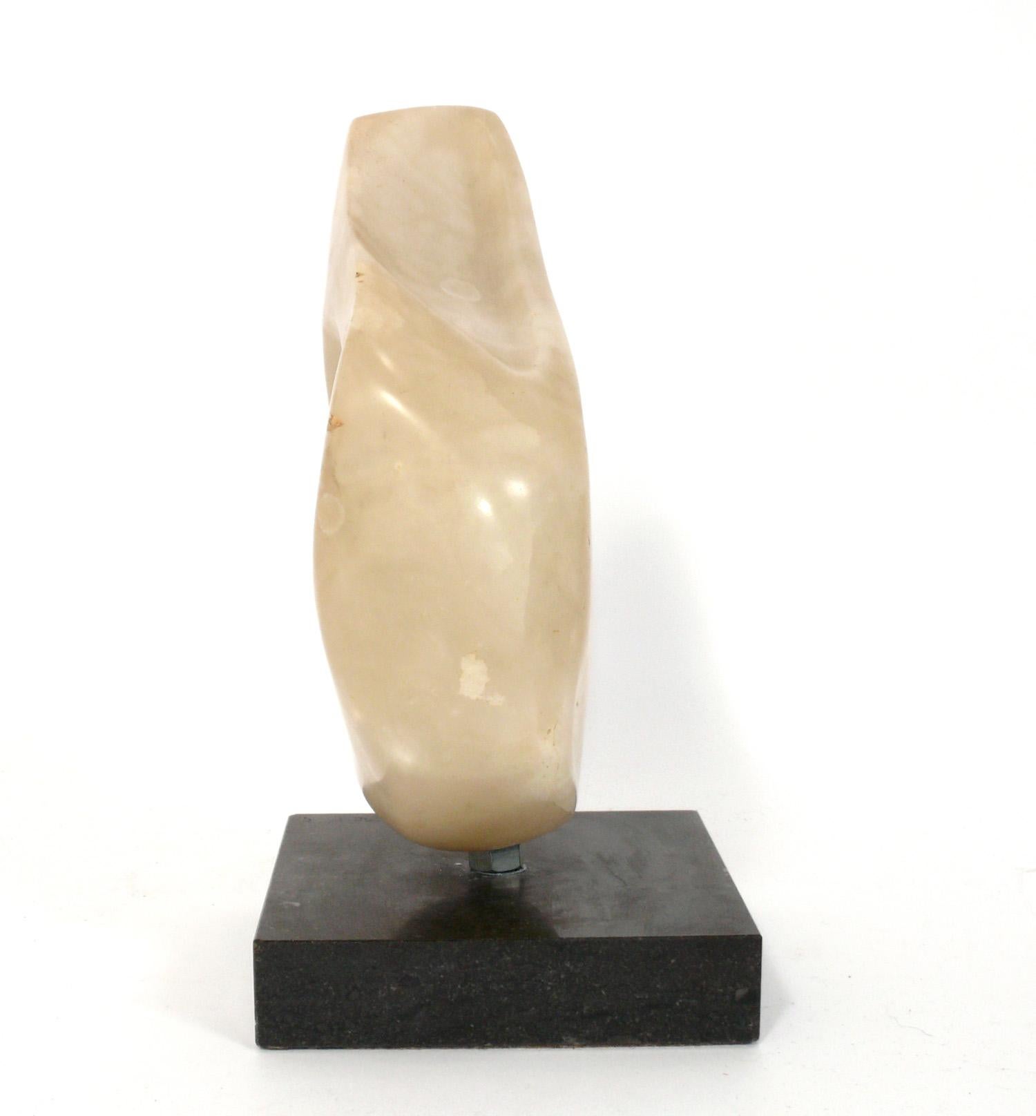 Mid-Century Modern Abstract Mid Century Marble Sculpture  For Sale