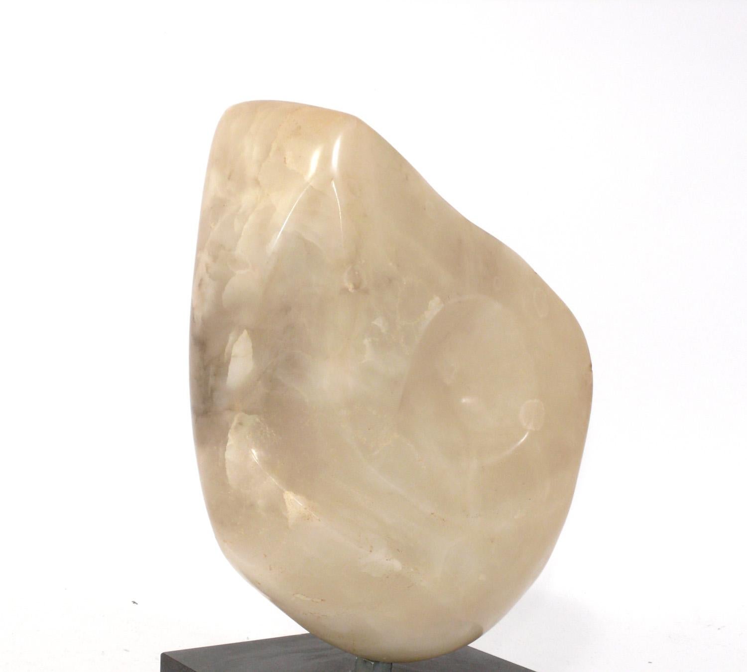 American Abstract Mid Century Marble Sculpture  For Sale