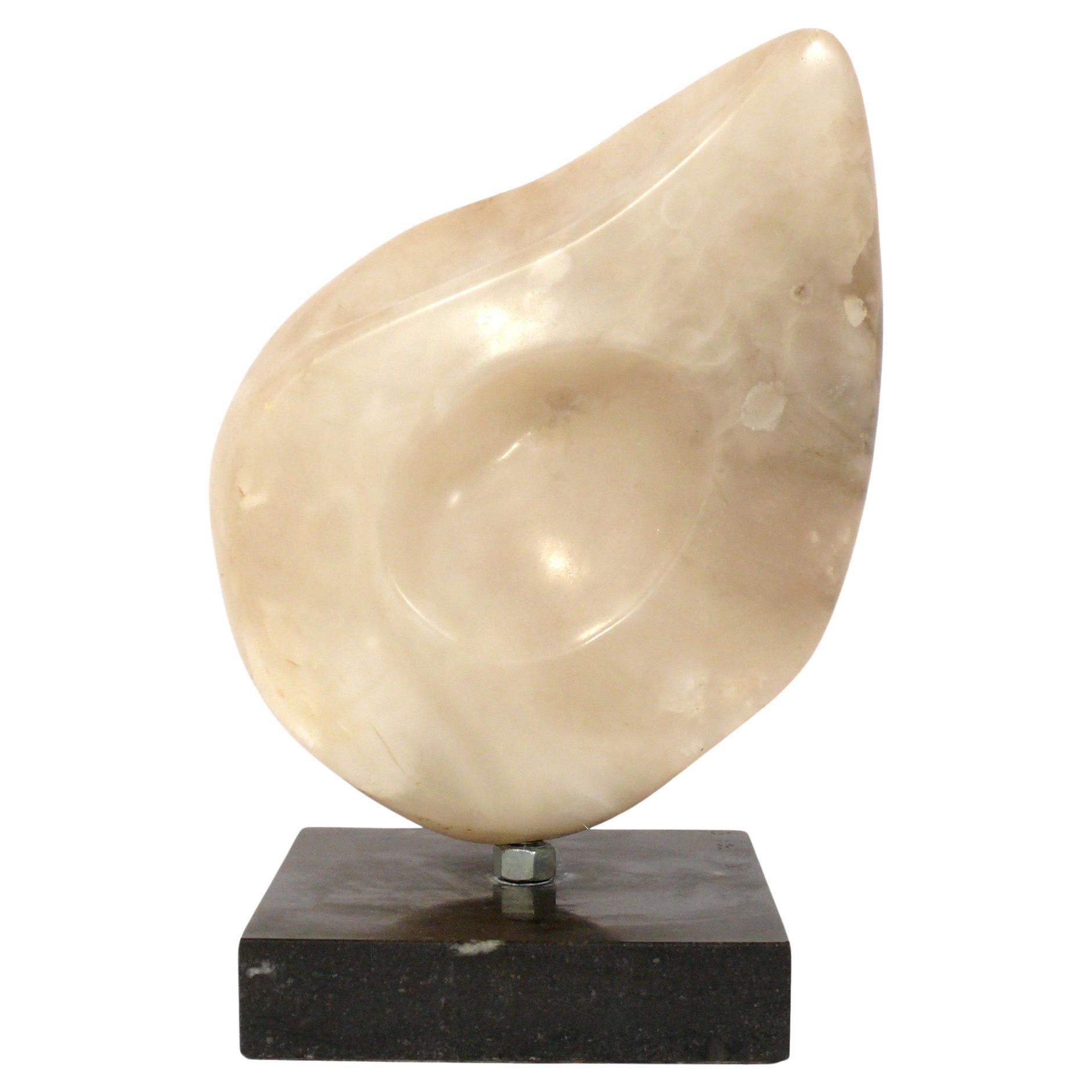 Abstract Mid Century Marble Sculpture 