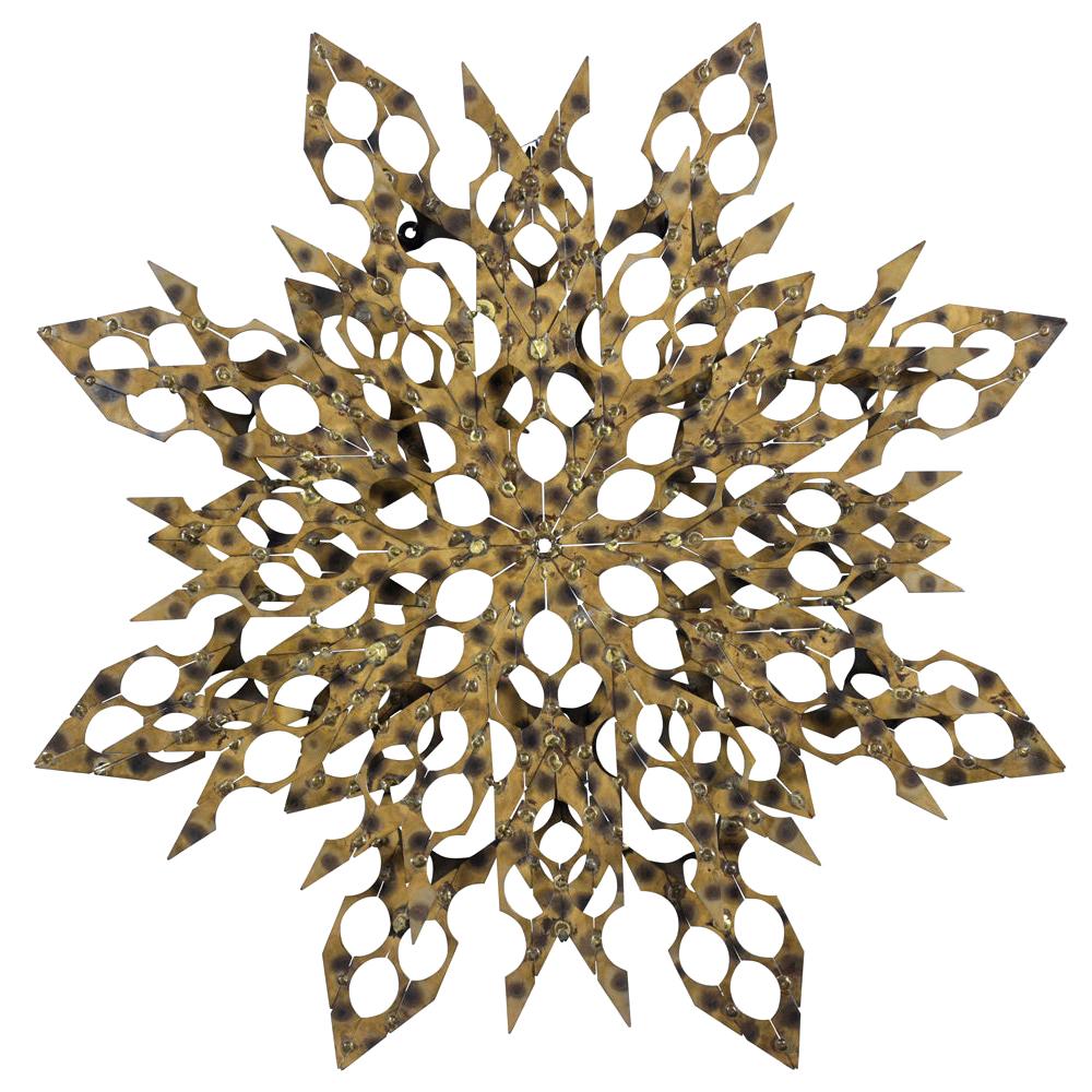 Mid Century MixMetal Geometric Wall Sculpture at 1stDibs