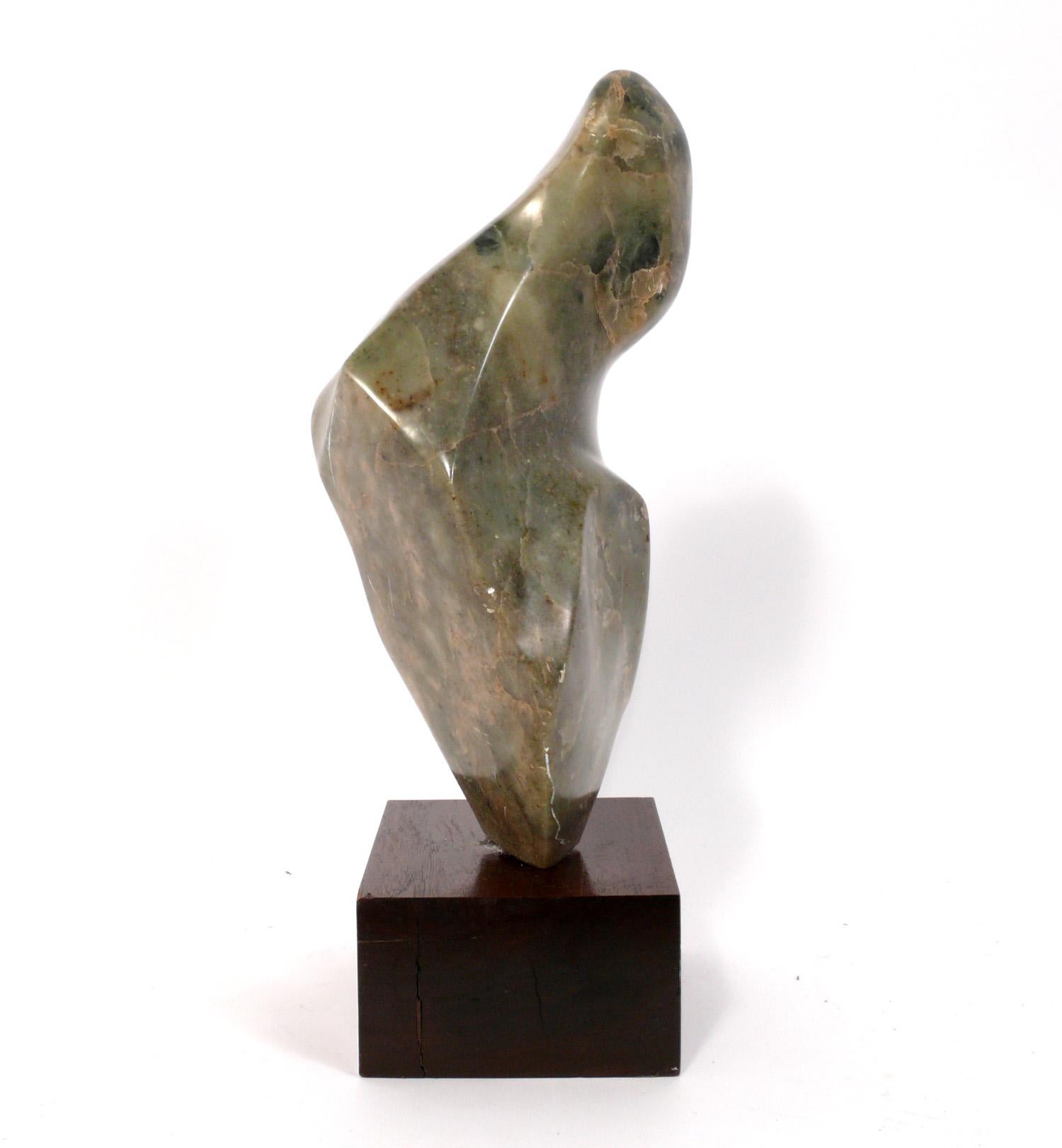 Abstract Mid-Century Modern Marble Sculpture In Good Condition In Atlanta, GA