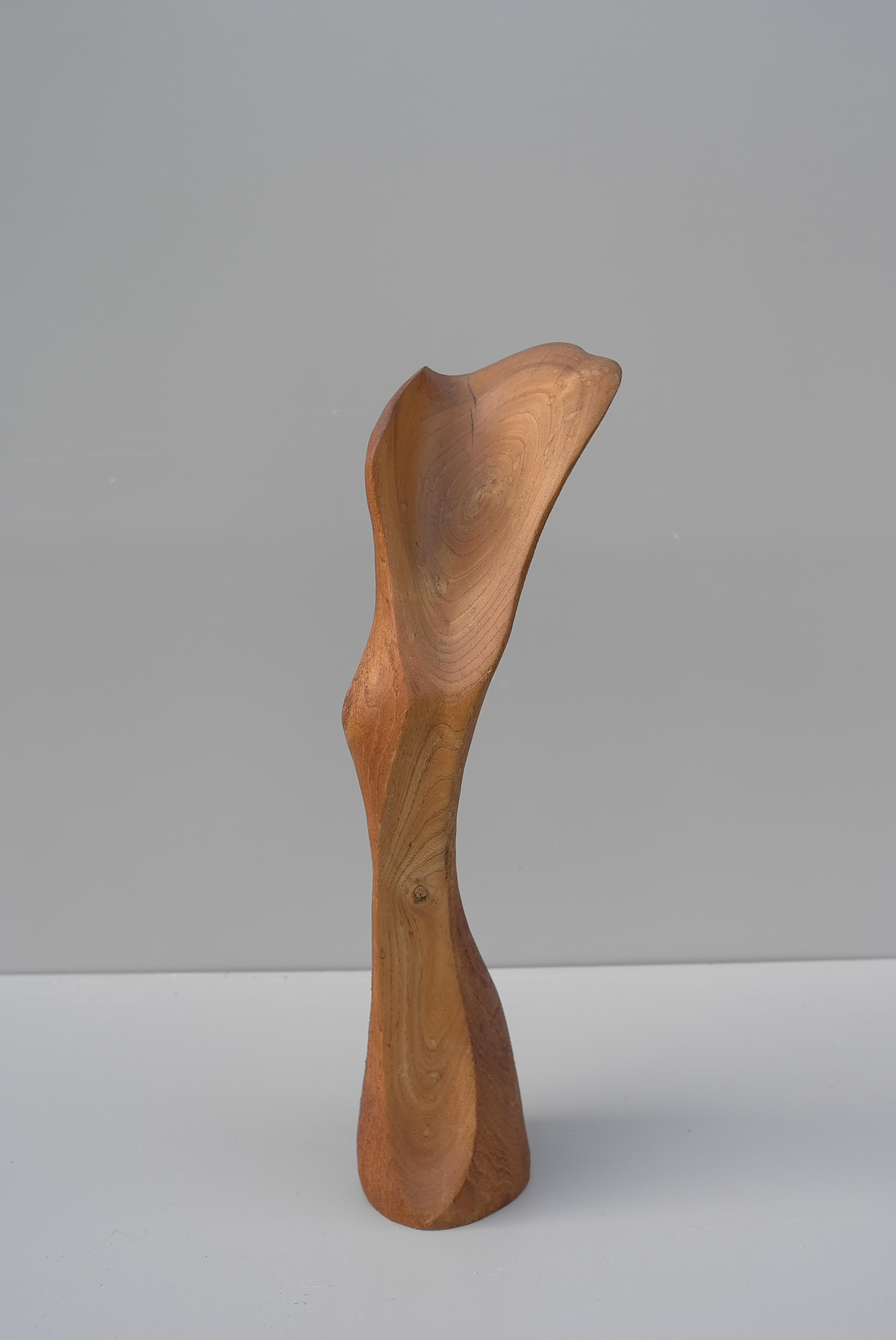 Abstract Mid-Century Modern Organic Wooden Sculpture, 1960's For Sale 6