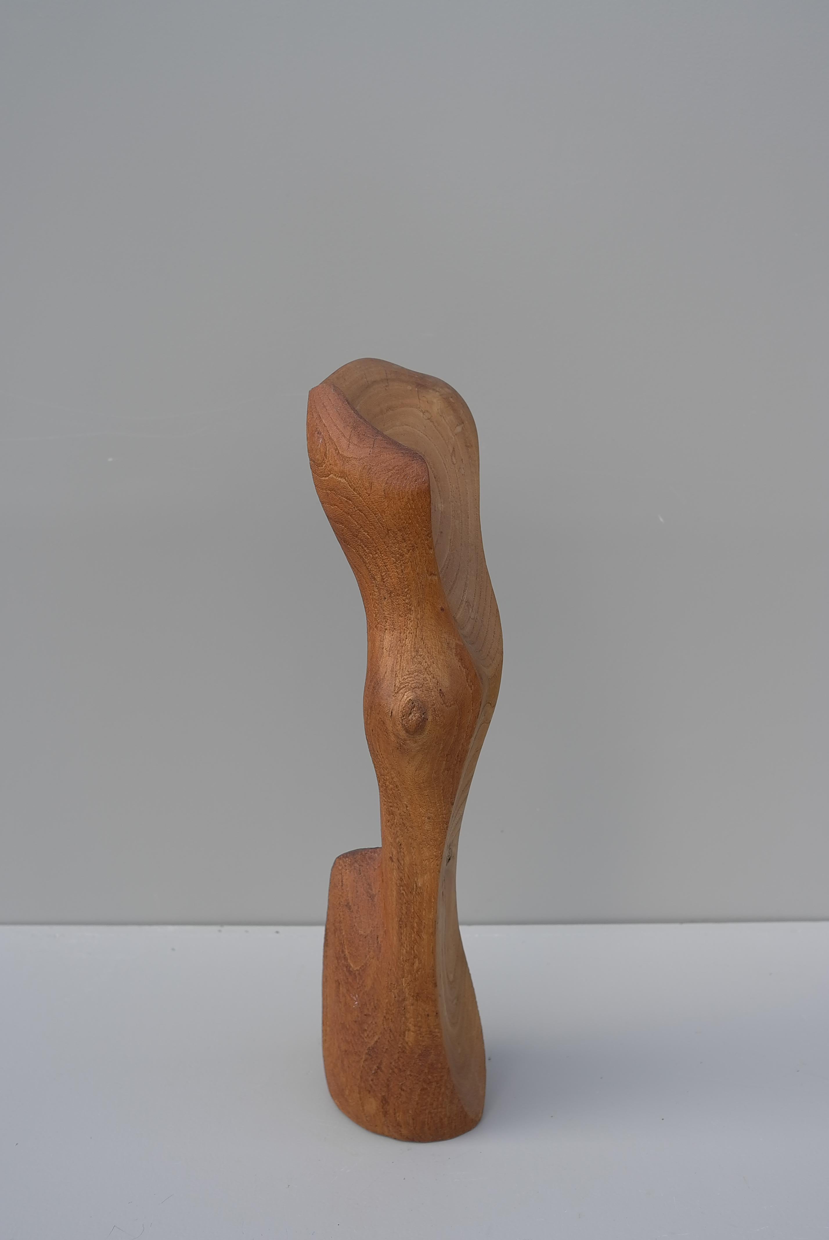  Abstract Mid-Century Modern Organic Wooden Sculpture, 1960's For Sale 7