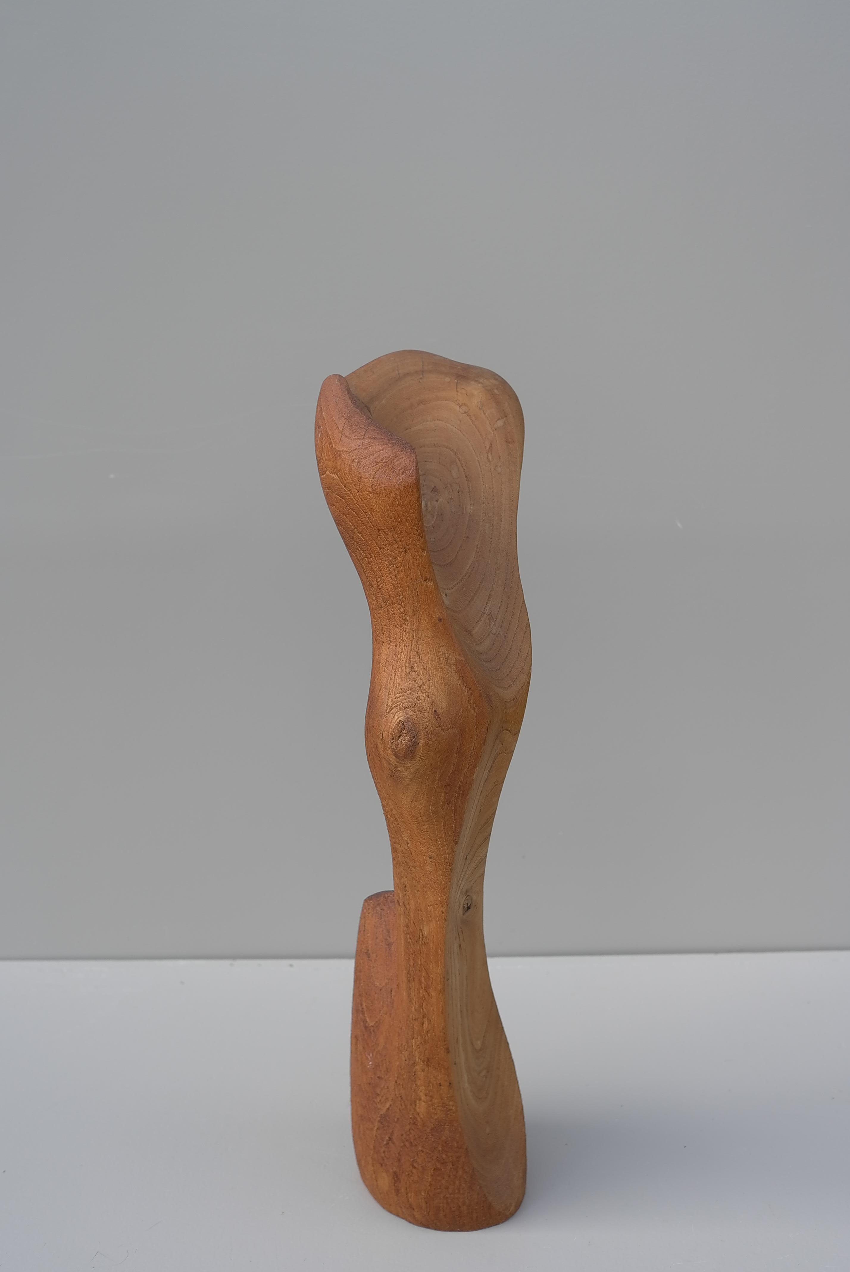  Abstract Mid-Century Modern Organic Wooden Sculpture, 1960's For Sale 3