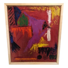 Abstract Mid Century on Canvas