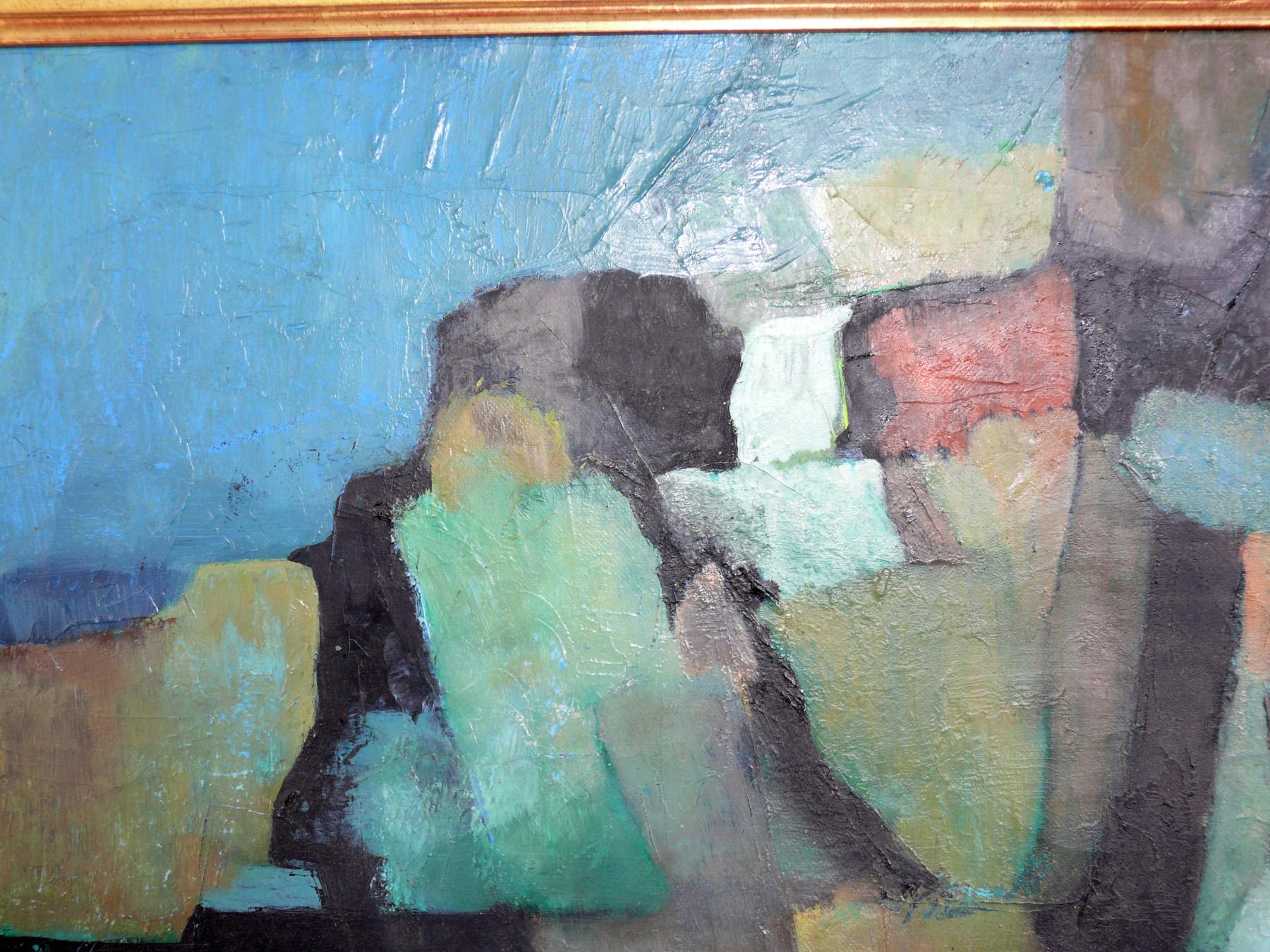 American Abstract Mid Century Painting  For Sale