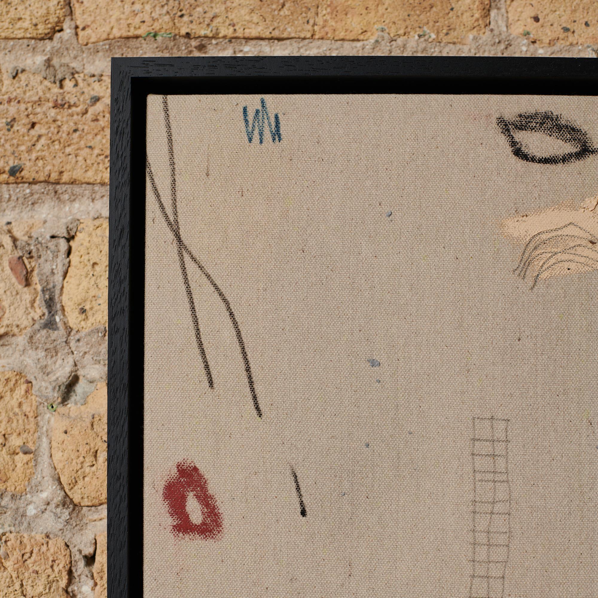 Modern Abstract Minimalist Painting on Canvas 