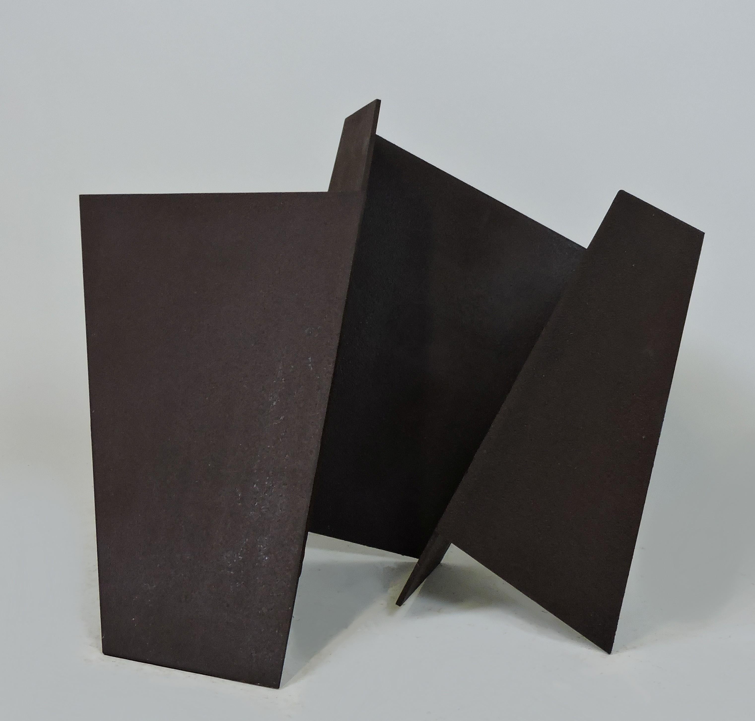 Abstract Minimalist Welded Steel Sculpture 