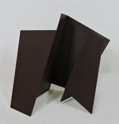 Abstract Minimalist Welded Steel Sculpture "Fold" by David Tothero