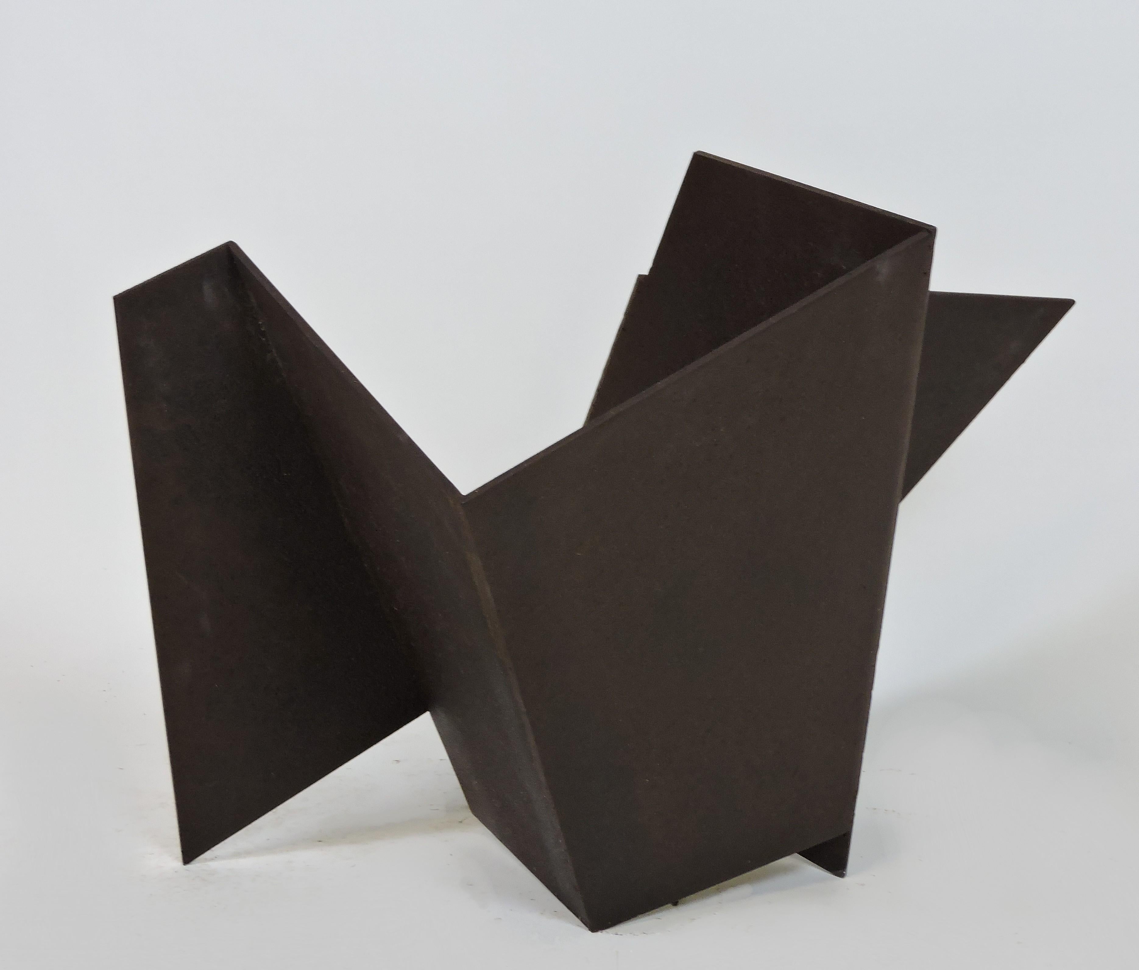 Abstract Minimalist Welded Steel Sculpture 
