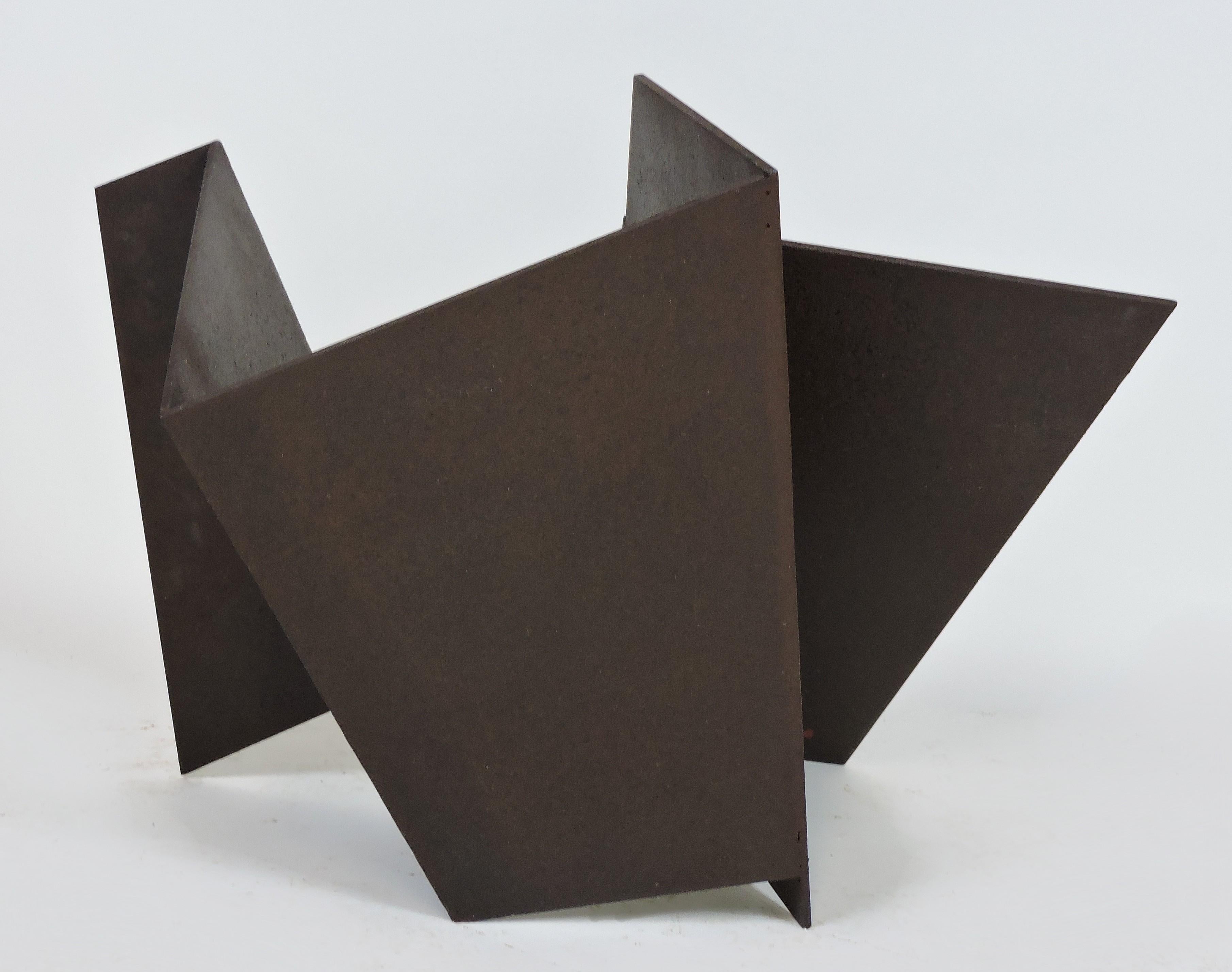 Late 20th Century Abstract Minimalist Welded Steel Sculpture 