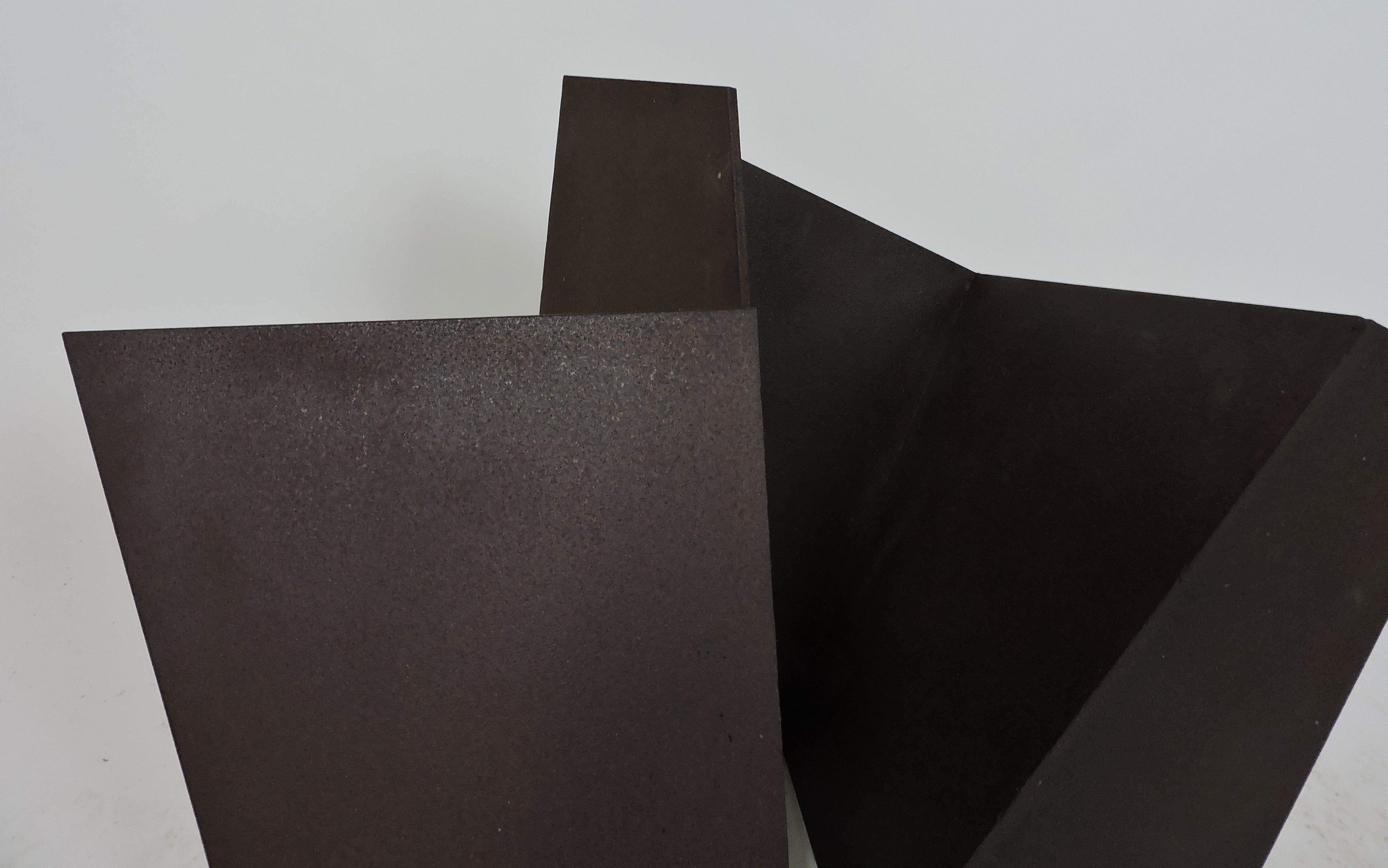 Abstract Minimalist Welded Steel Sculpture 