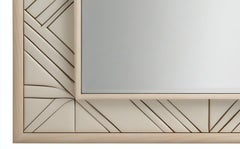 Miroir abstrait inspiré de l'Art déco, fabriqué à la main par Artisanal