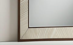 Miroir abstrait inspiré de l'Art déco, fabriqué à la main par Artisanal