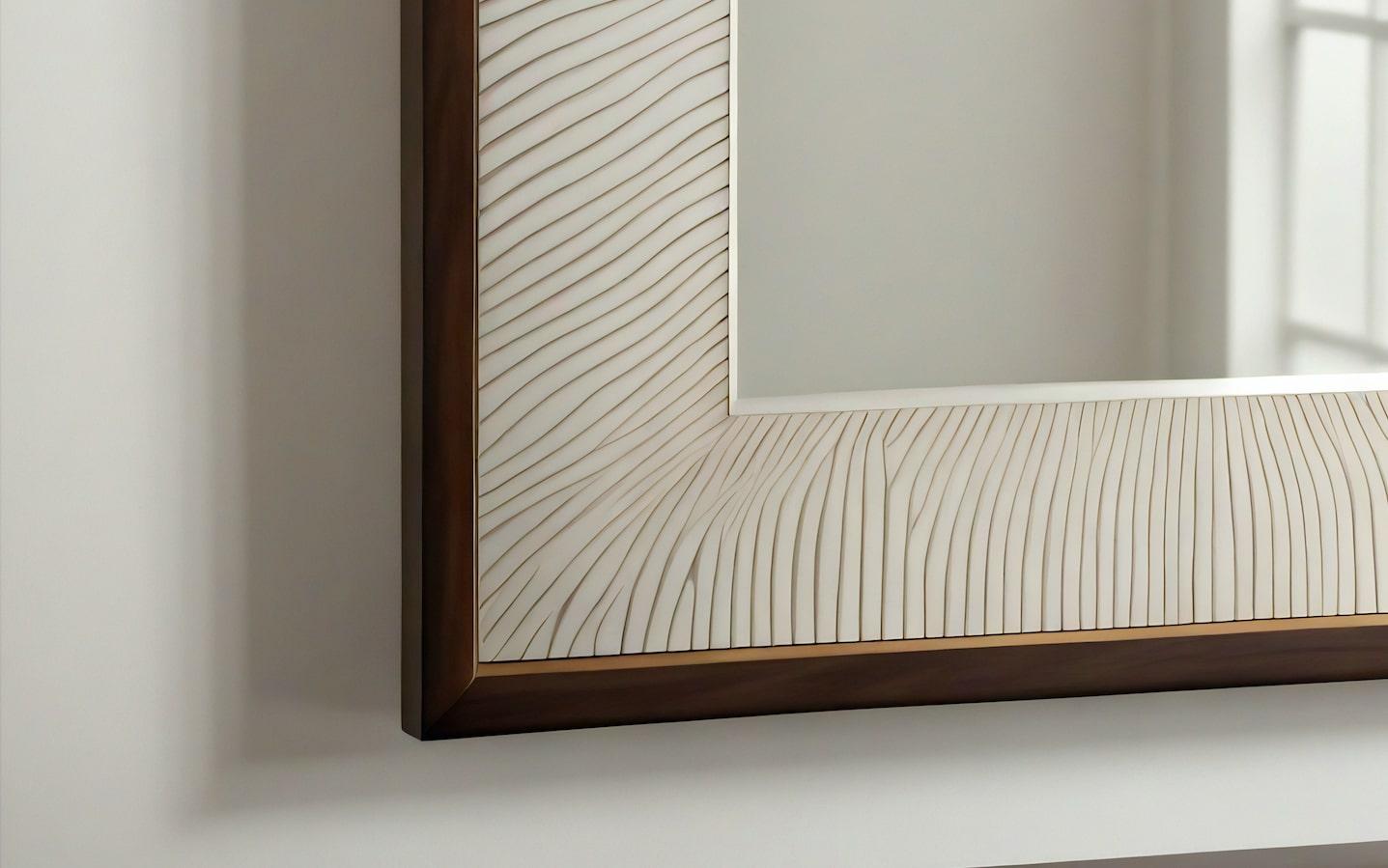 Eleva tu Space con Elegancia Intemporal

Transforma tus interiores con la cautivadora belleza de nuestro espejo de pared inspirado en el Art Deco, una exquisita fusión de artesanía tradicional y sofisticación moderna. Este espejo, diseñado para ser