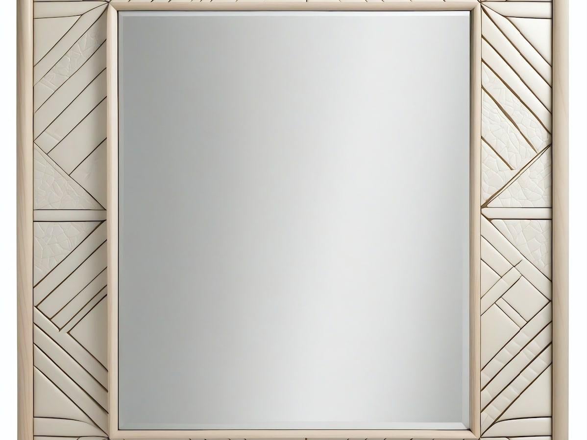 Abstract Mirror Inspired by Art Deco, Handcrafted by Artisanal In New Condition For Sale In New York, NY