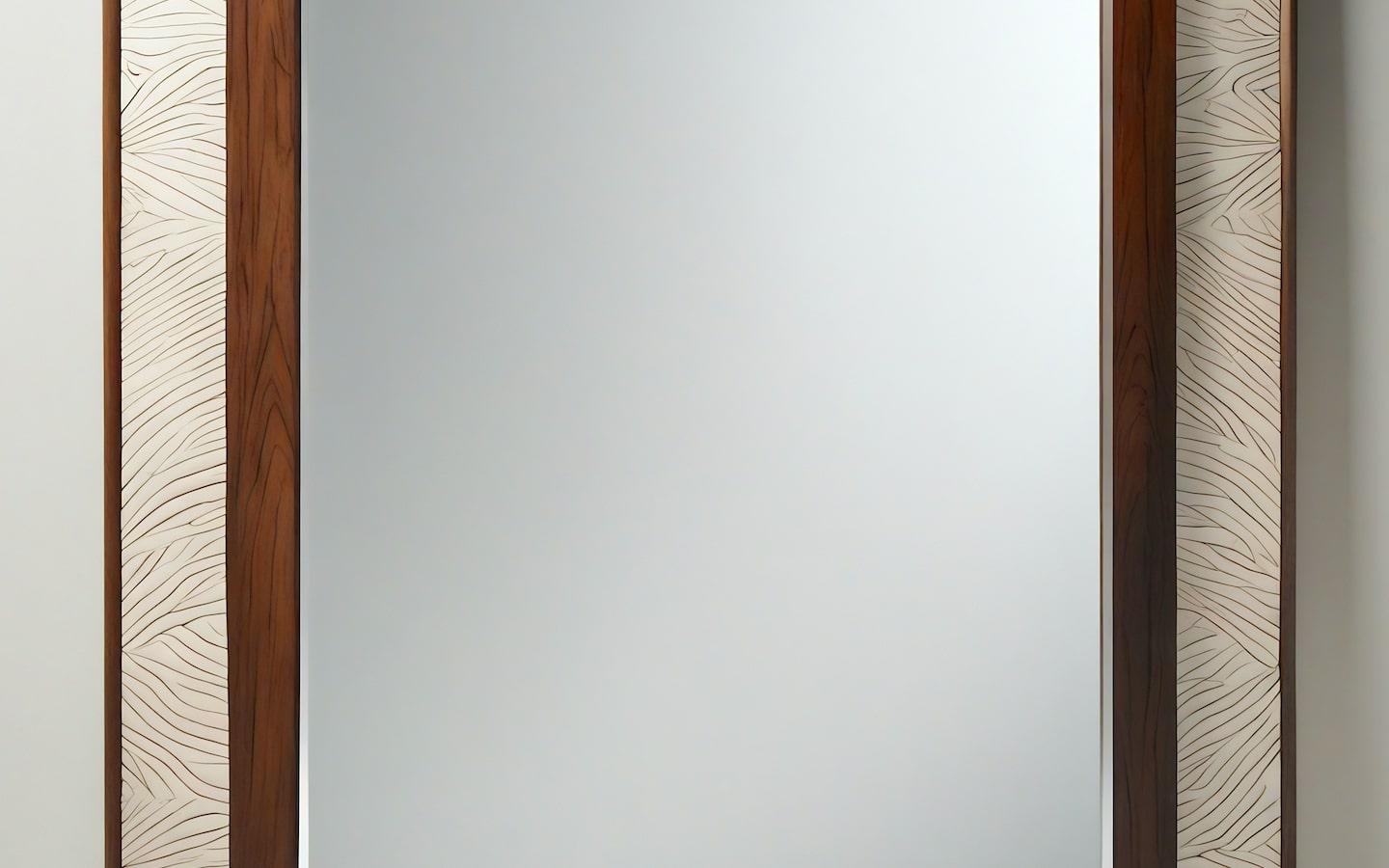 Abstract Mirror Inspired by Art Deco, Handcrafted by Artisanal In New Condition For Sale In New York, NY