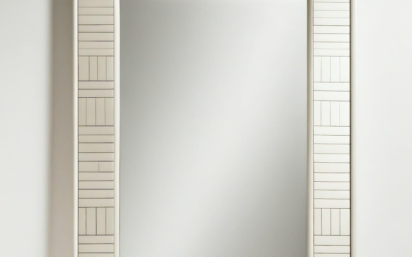 Abstract Mirror Inspired by Art Deco, Handcrafted by Artisanal In New Condition For Sale In New York, NY