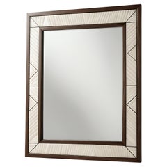 Abstract Mirror Inspired by Art Deco, Handcrafted by Artisanal